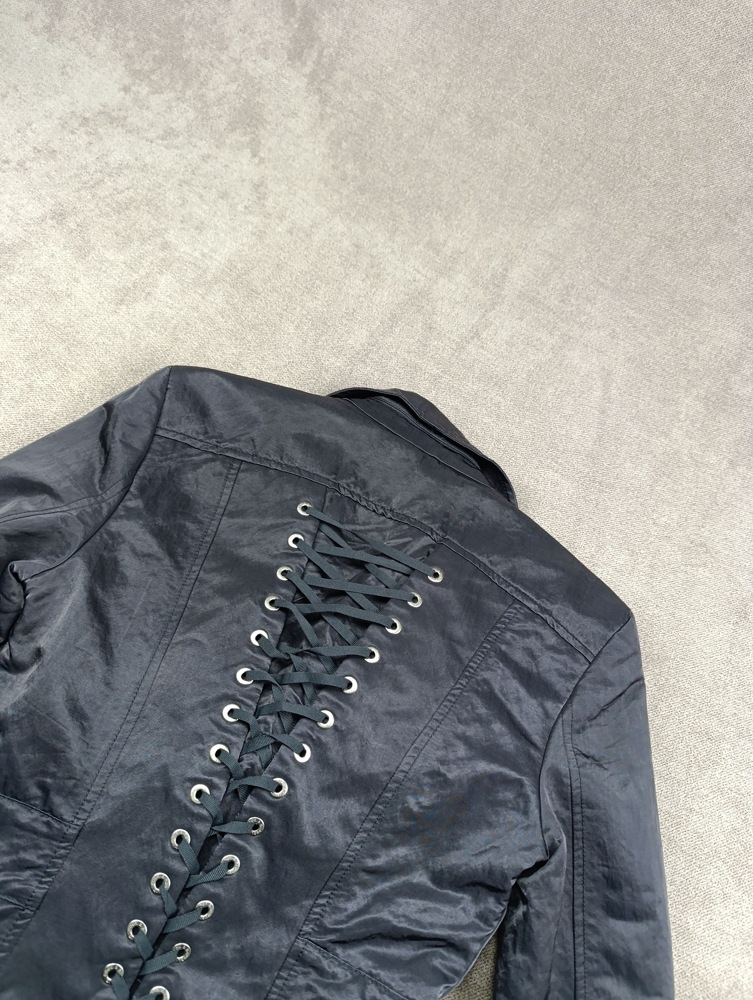 Rock & Republic ROCK REPUBLIC TAILOR NYLON GUNMETAL BLAZER CORSET LACE-UP Size S / US 4 / IT 40 - 11 Thumbnail