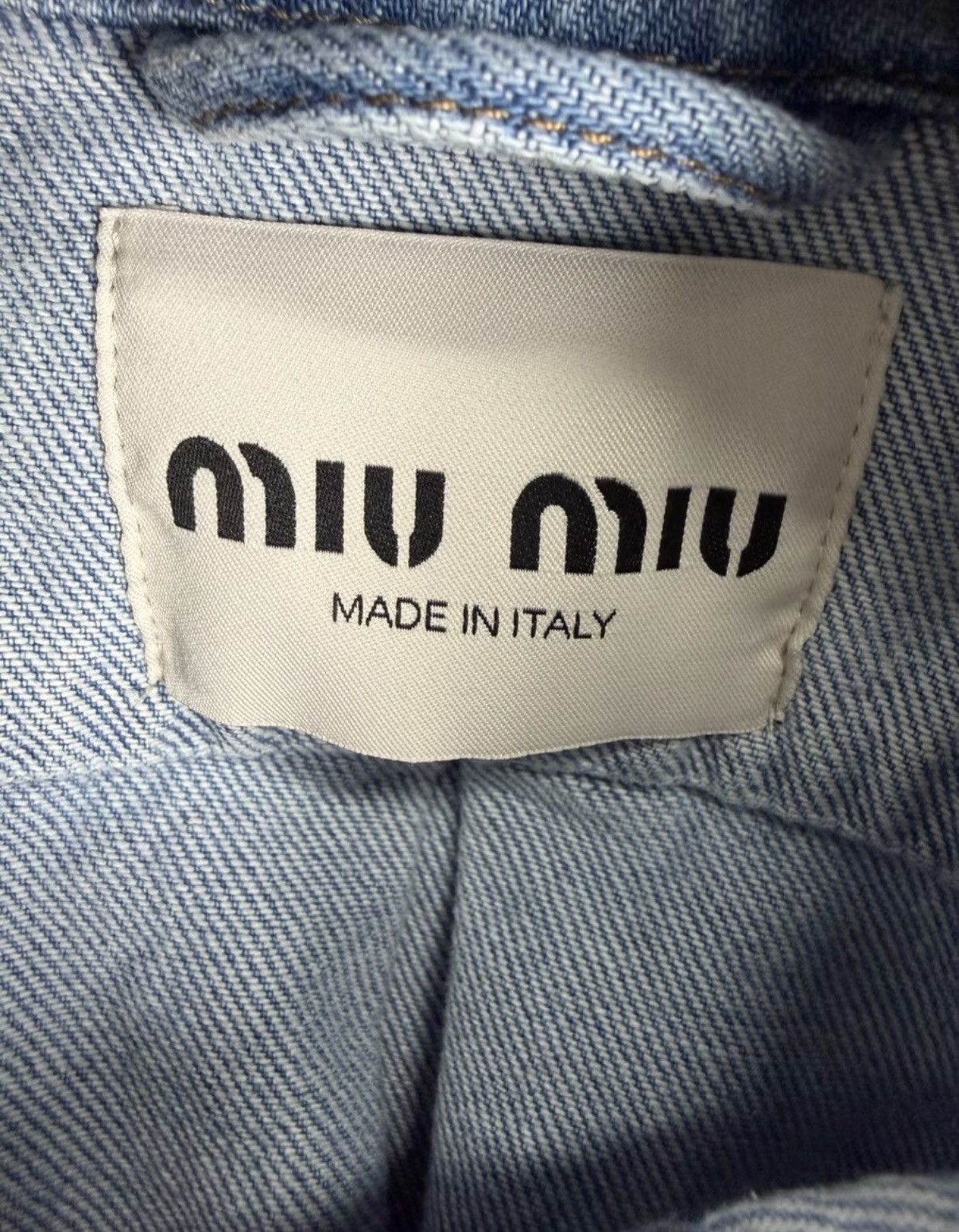 Miu Miu Miu Miu embroidered denim shirt Size S / US 4 / IT 40 - 3 Thumbnail