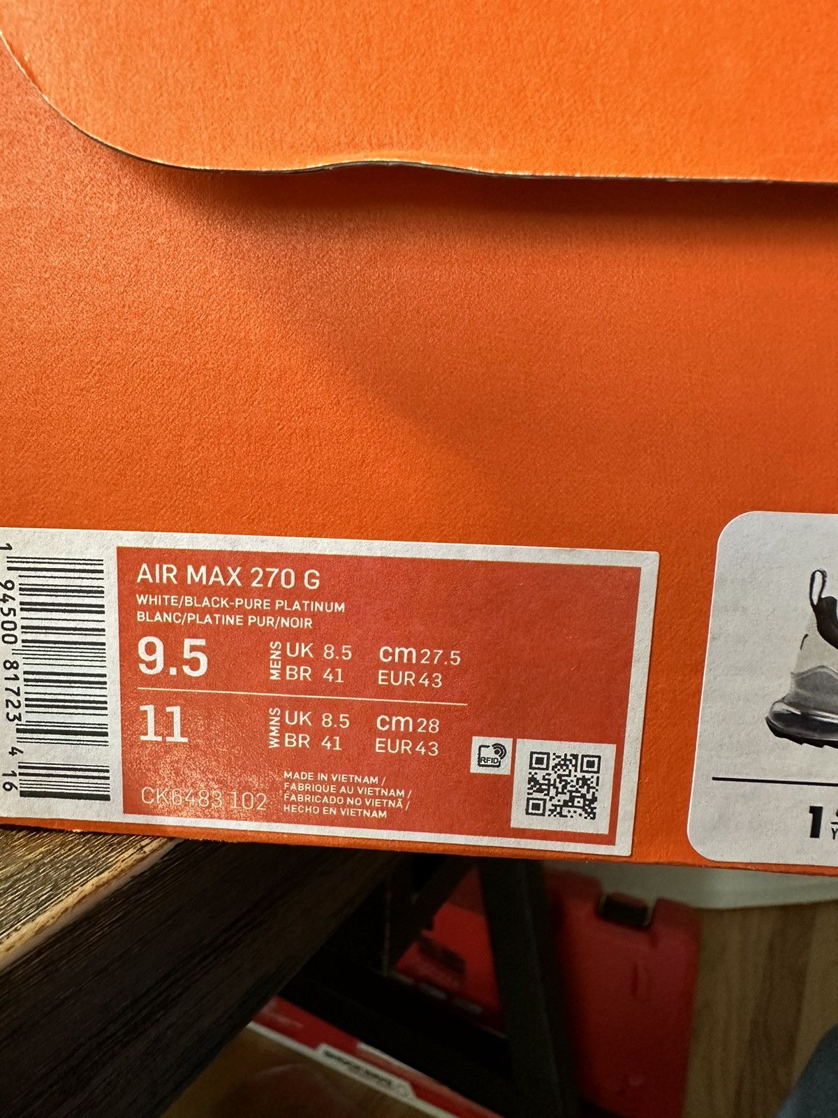 Nike Nike Air Max 270G Size 9.5 Size US 9.5 / EU 42-43 - 6 Thumbnail