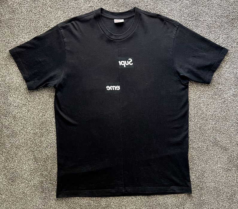 Supreme Supreme Comme des Gar ons CDG Split Box Logo Tee FW18