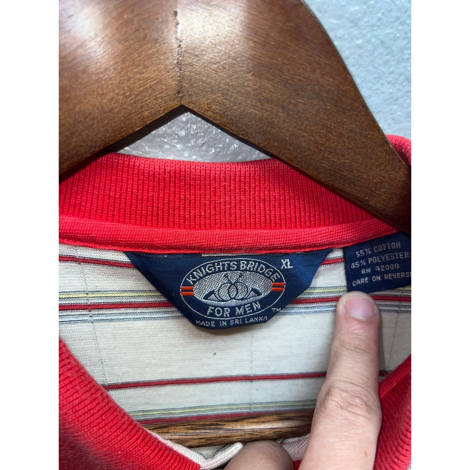 Vintage Vintage Striped Polo Shirt Knights Bridge For Men 80s 90s L Size US L / EU 52-54 / 3 - 5 Thumbnail