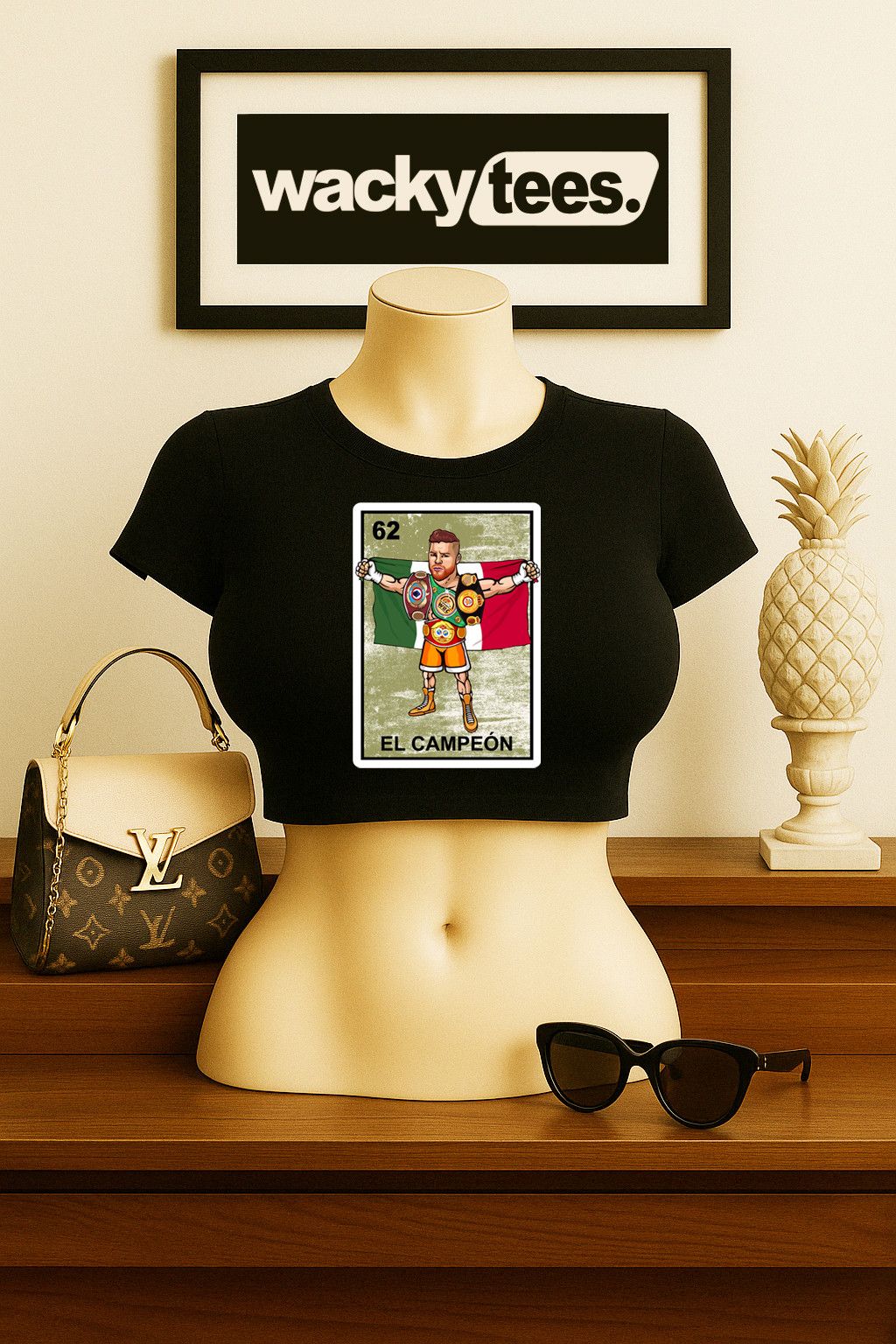 Other El Campeon Canelo Alvarez Champion Loteria Graphic Tee Shirt Size US L / EU 52-54 / 3 - 6 Thumbnail