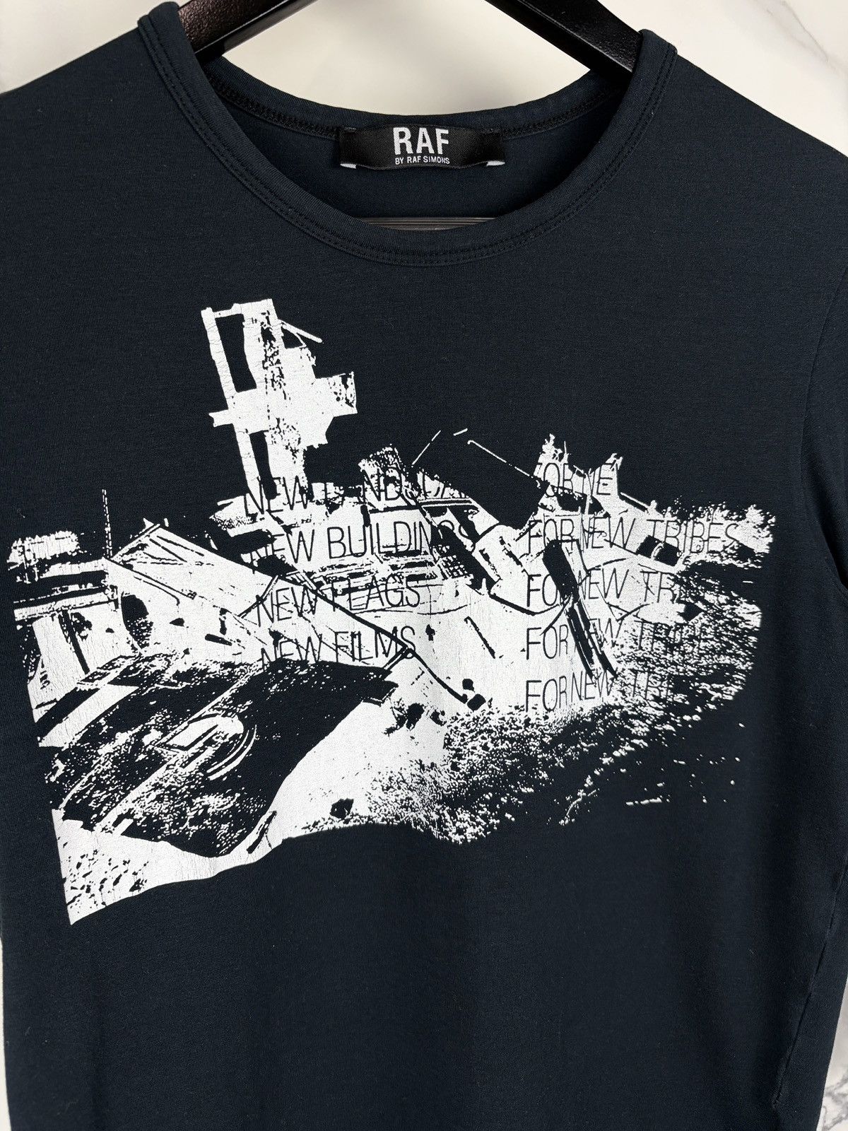 Raf Simons SS06 Raf By Raf Simons For New Tribes Tshirt Black Size US M / EU 48-50 / 2 - 2 Thumbnail