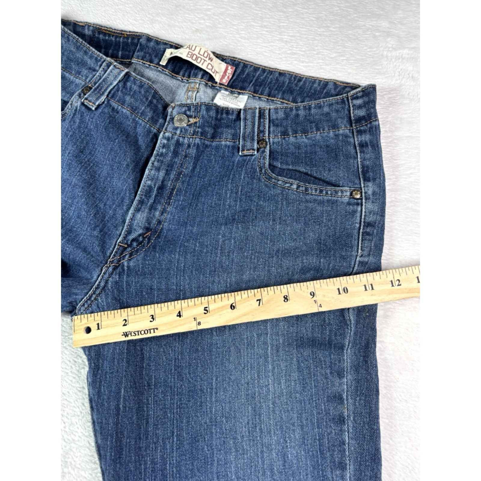Levi's VINTAGE Levi's Jeans 525 Women’s Size 14 M Nouveau Low Boot Cut Blue Denim 1990s Women Size 36" / US 14 / IT 50 - 5 Thumbnail