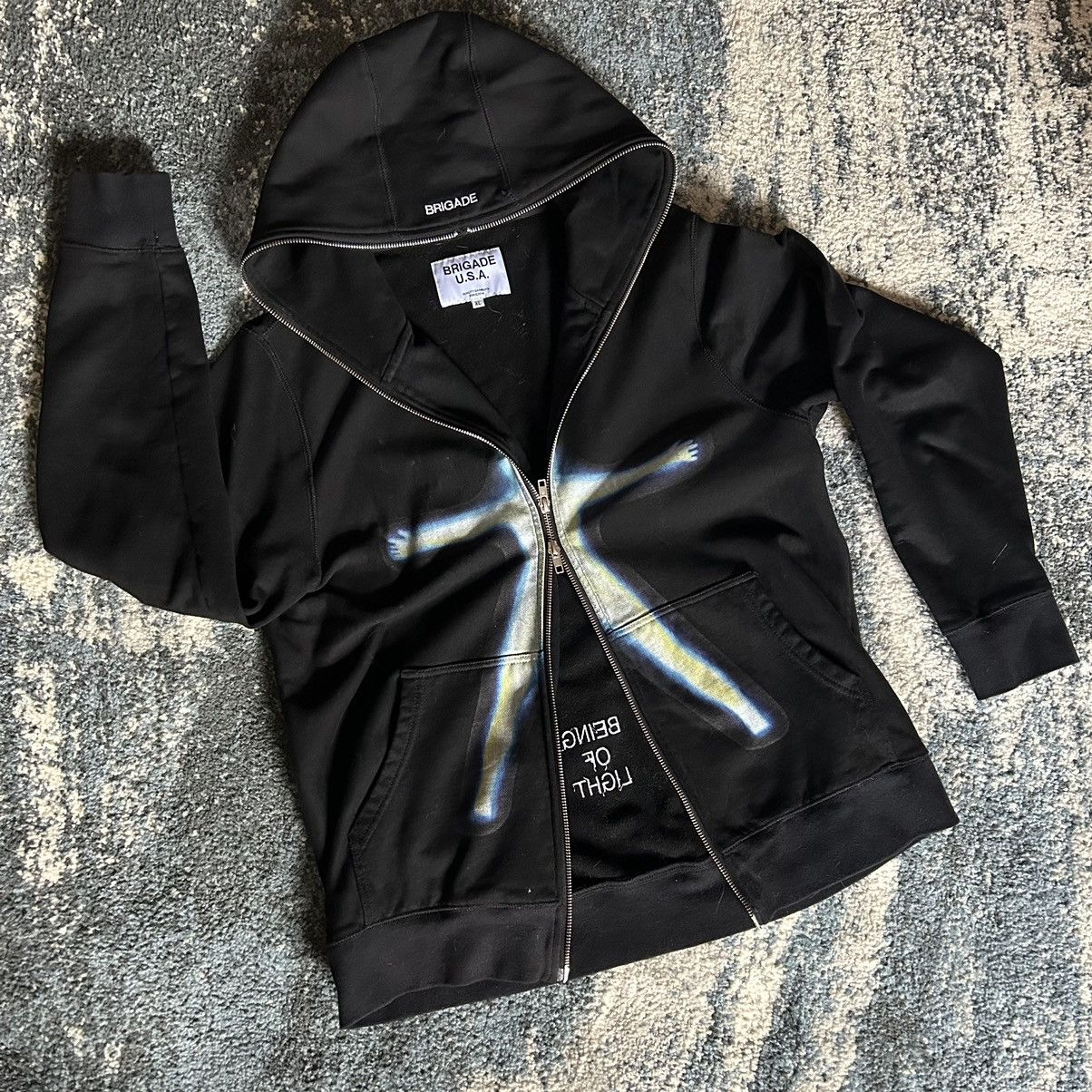 Brigade 2020 BEiNG OF LiGHT FULL ZiP HOODiE SWEATSHiRT Size US L / EU 52-54 / 3 - 9 Thumbnail