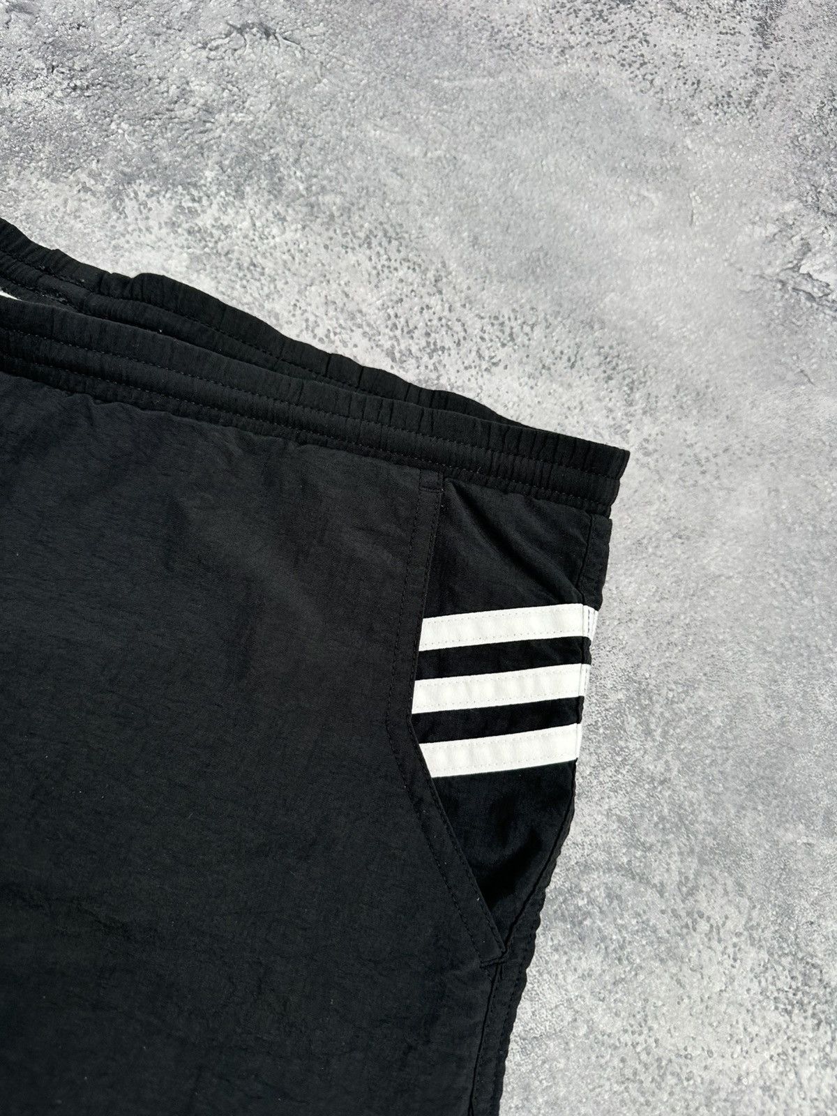 Adidas Vintage 90s Adidas Swim Shorts Black White Striped Swimwear Size US 30 / EU 46 - 6 Thumbnail