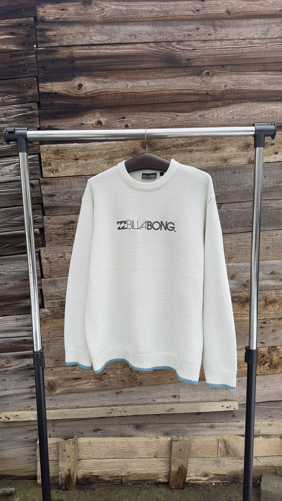Billabong Billabong Skate Knit Pullover Jumper Sweater White Acrylic Size US M / EU 48-50 / 2 - 1 Thumbnail