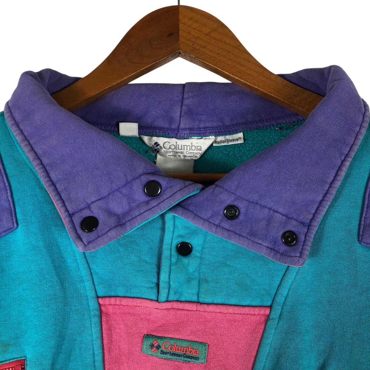 Columbia COLUMBIA Half Button Nice Design Sweatshirt Size US L / EU 52-54 / 3 - 3 Thumbnail