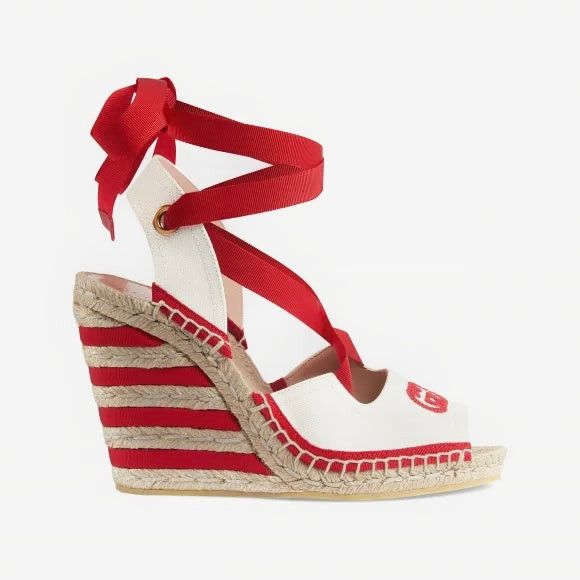 Gucci Gucci Interlocking G Web Espadrille Sandals SIZE 40 Size ONE SIZE - 1 Thumbnail