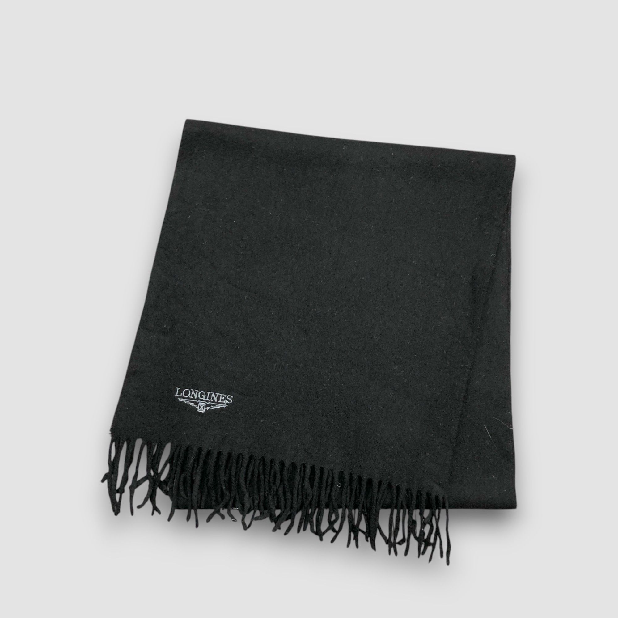 Longines Vintage Longines Scarf Muffler Wool Cashmere Scarves Size ONE SIZE - 3 Thumbnail
