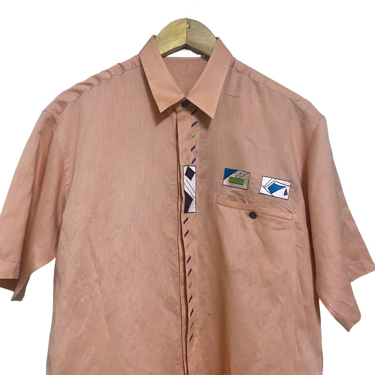 Balenciaga Vintage Balenciaga Linen Shirt Button Up Size US M / EU 48-50 / 2 - 3 Thumbnail