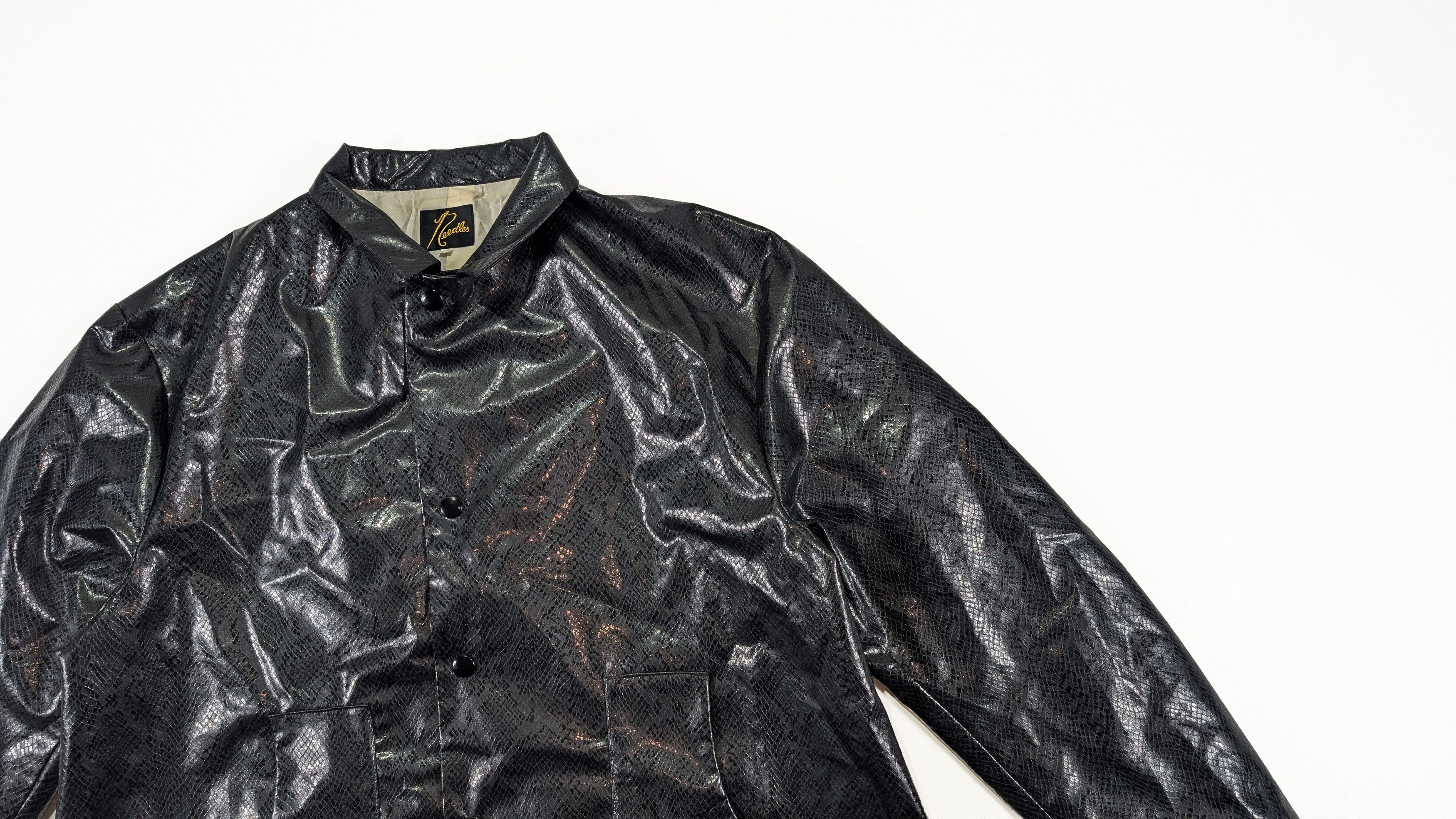 Needles Needles Python Print Coach Jacket Size 2 Made in Japan Size US M / EU 48-50 / 2 - 2 Thumbnail