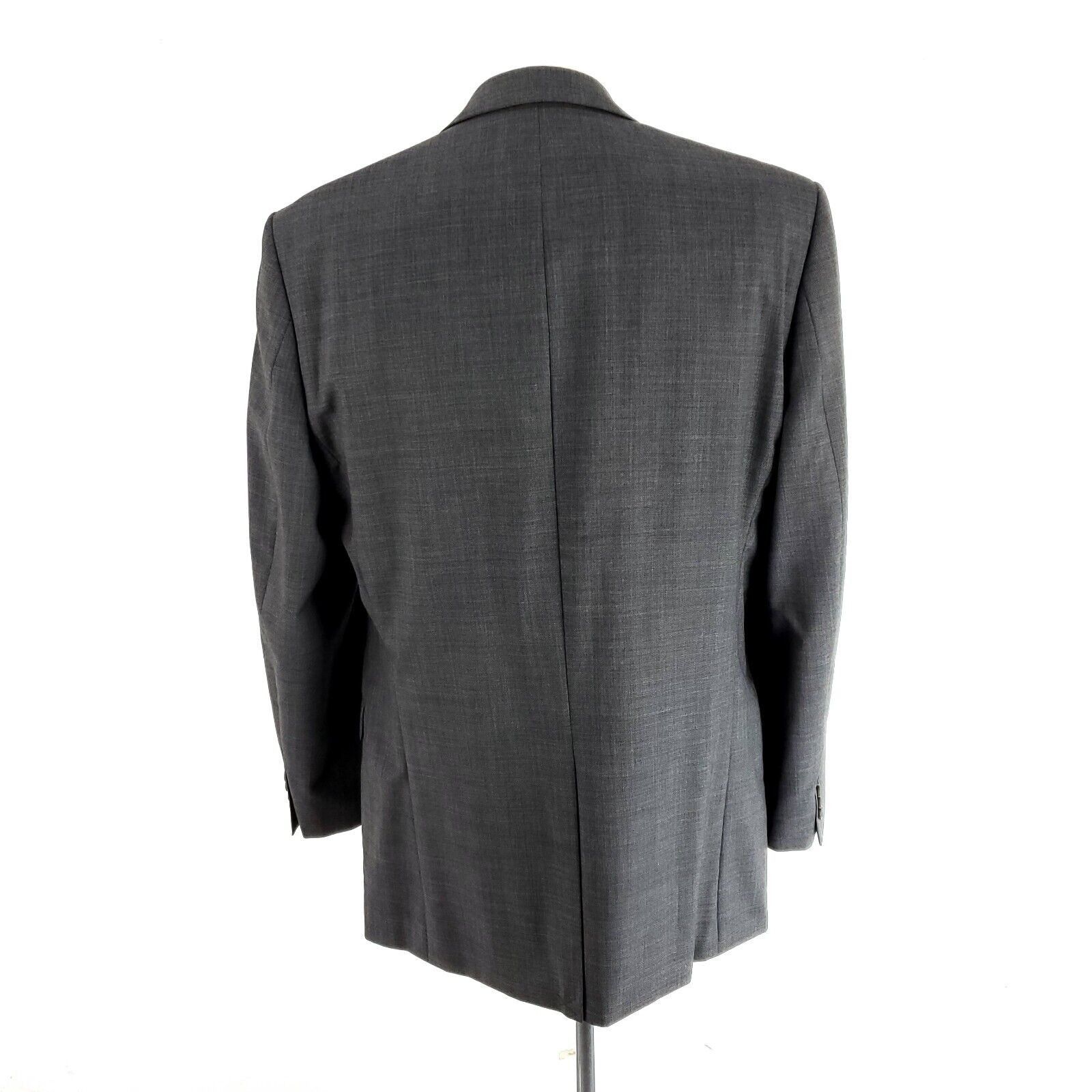 Lauren Ralph Lauren Lauren Ralph Lauren Wool 2 Button Blazer 42L Gray Sharkskin Size 42L - 5 Thumbnail