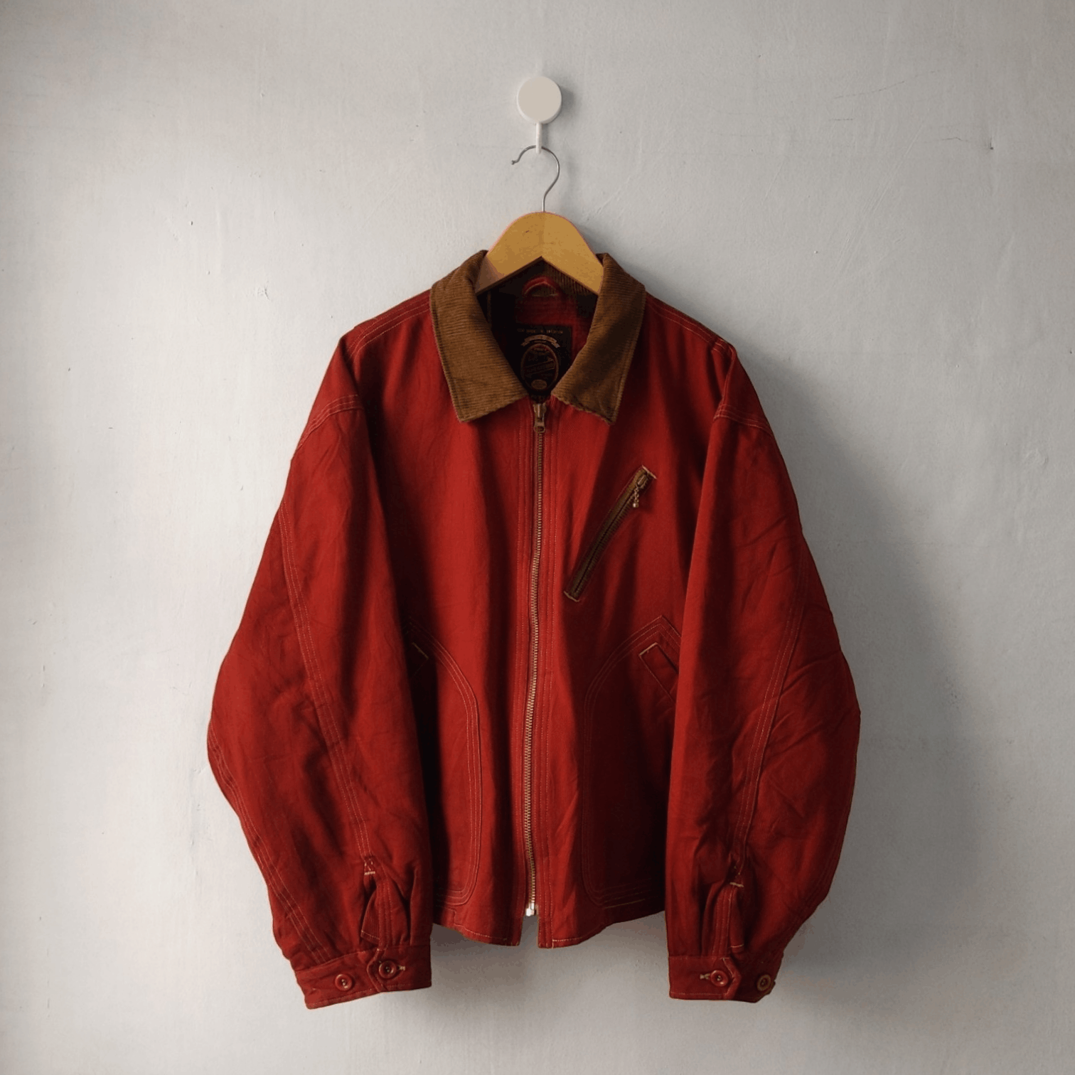 Japanese Brand Vintage Machope Jacket Salmon Size US XL / EU 56 / 4 - 2 Thumbnail