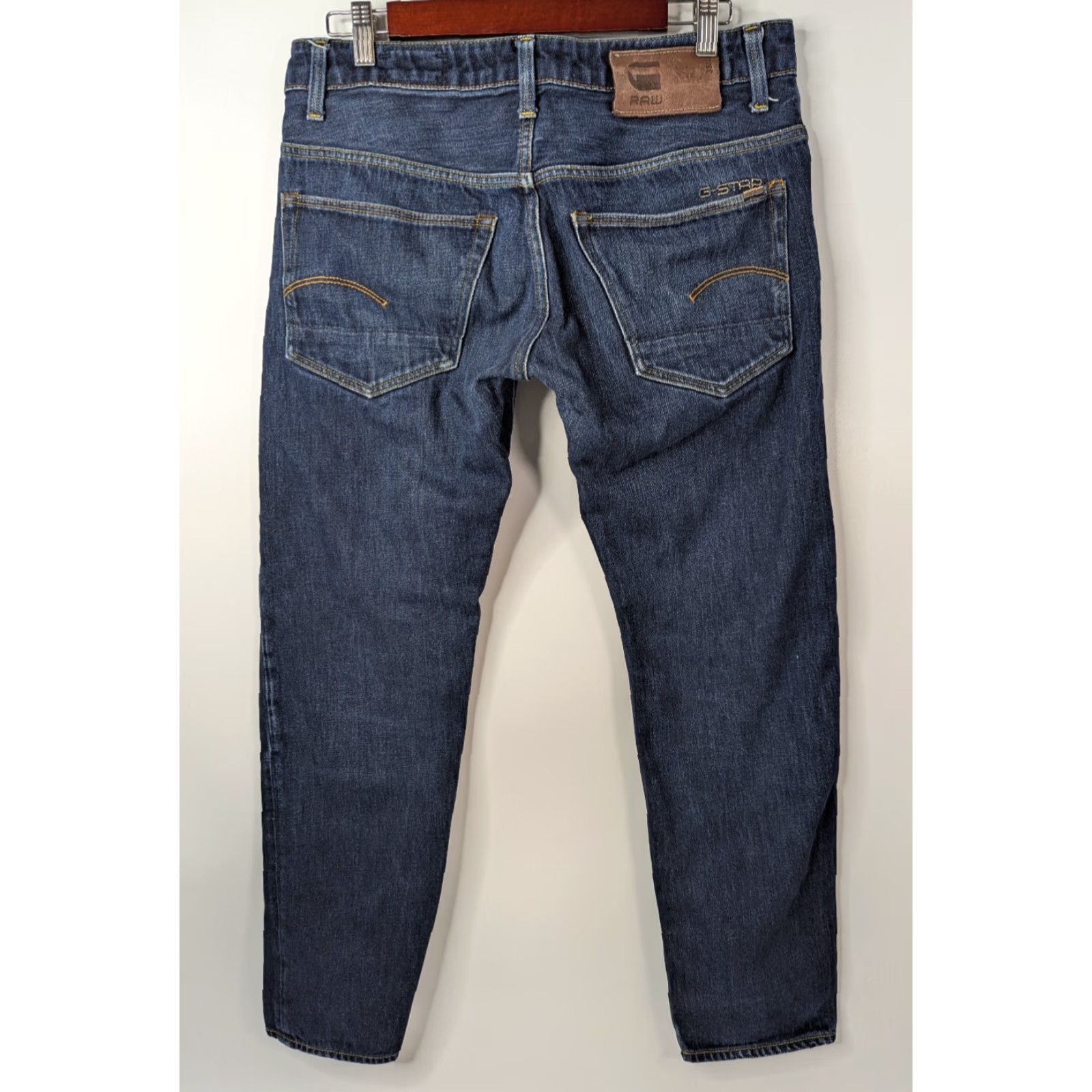 G-Star G-Star 3301 Jeans Main Selling Point City Mens 32 Dark Wash Denim Button Fly Vintage: No Stained Knees Size US 32 / EU 48 - 5 Thumbnail