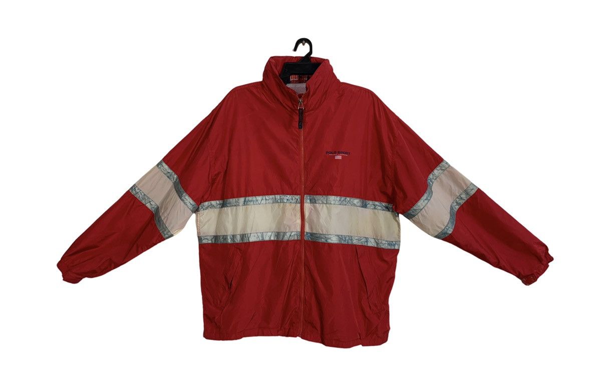 Ralph Lauren 90s Polo Sport Ralph Lauren Zip Up Nylon Jacket Baggy Size US XL / EU 56 / 4 - 1 Thumbnail