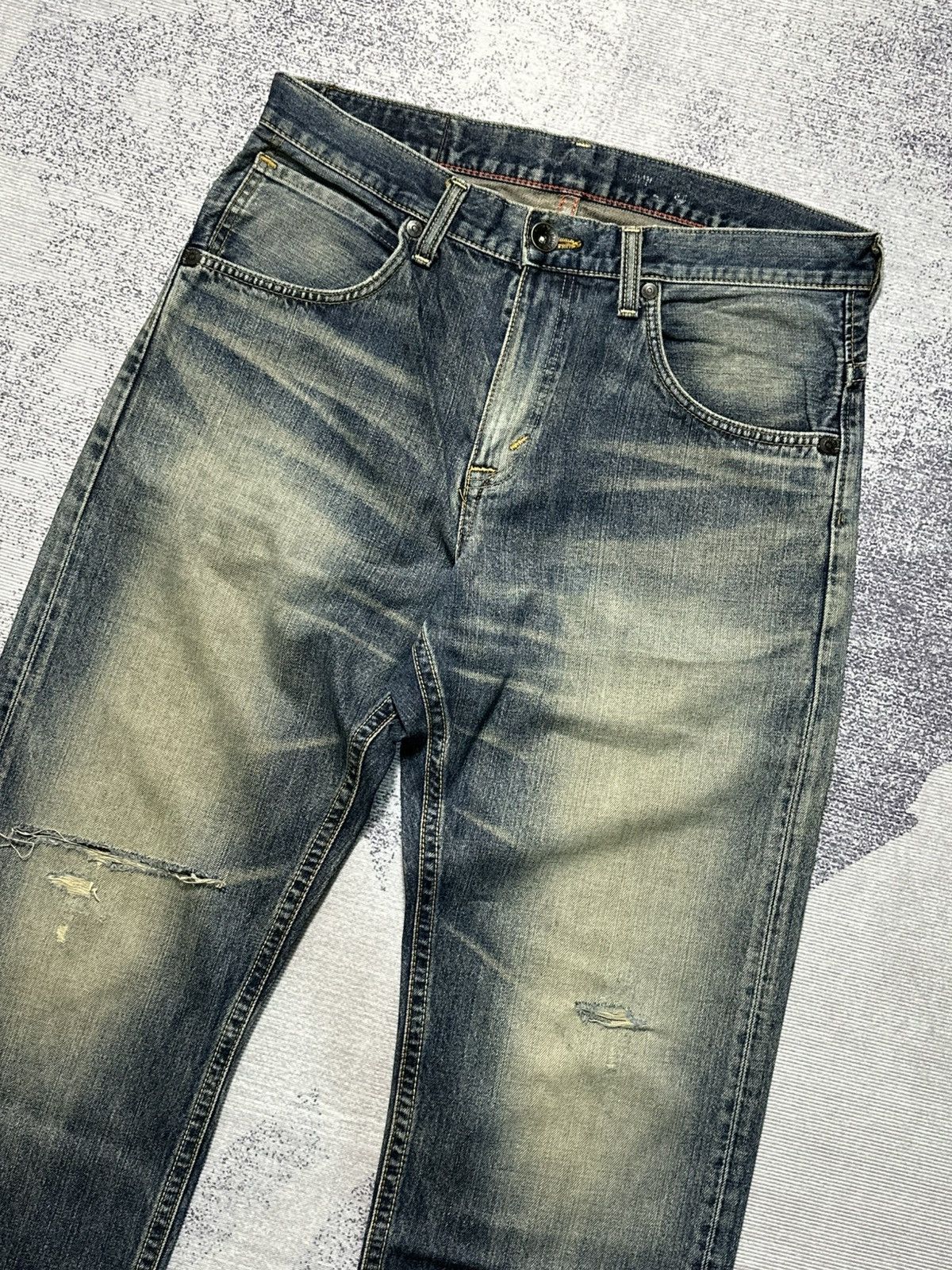 Undercover × Uniqlo 2000s Edwin Mud Washed Denim 405 Size US 33 - 3 Thumbnail