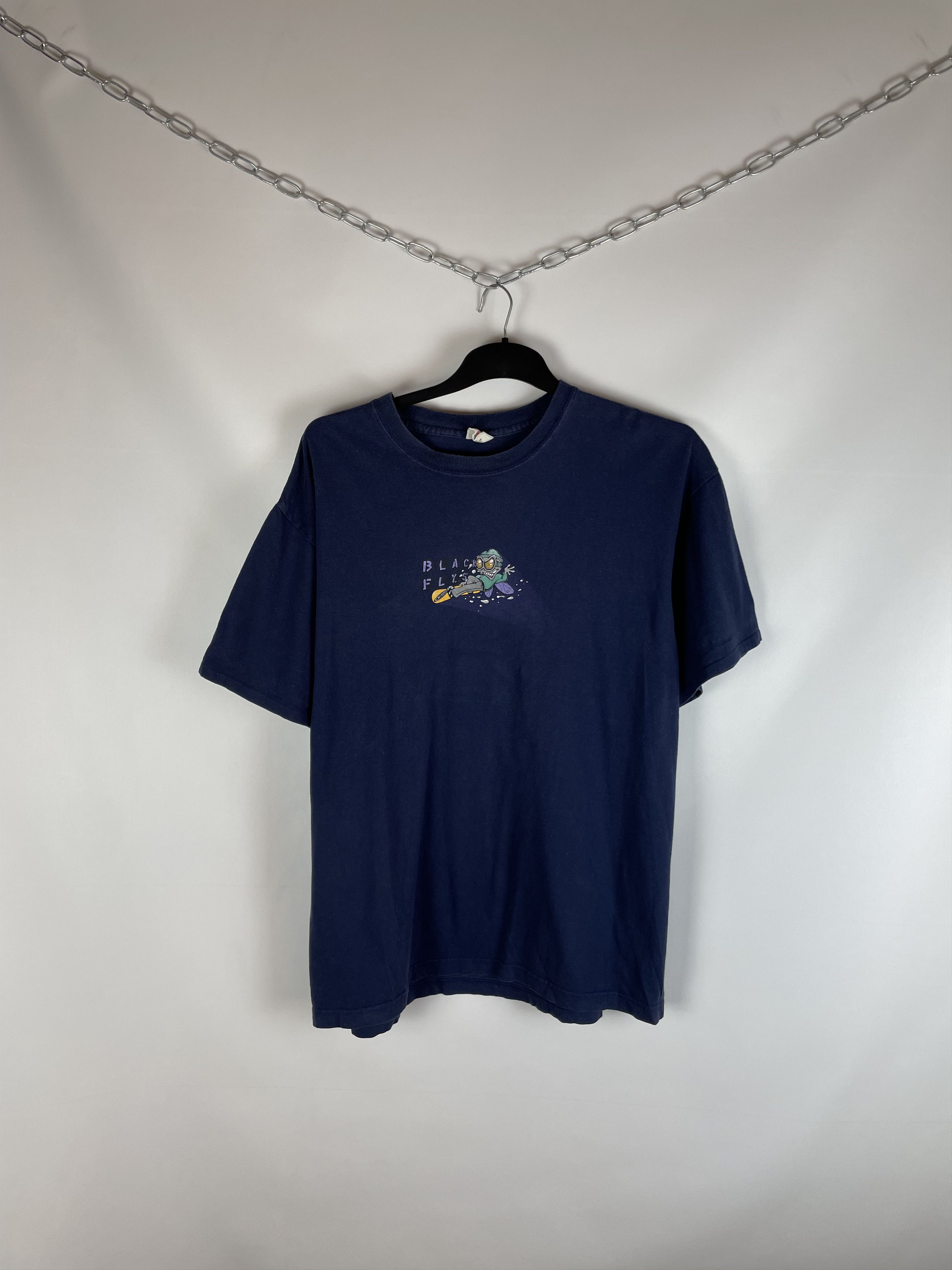 Hook-Ups BLACK FLYS Vintage Skate Made in USA Tee Size US XL / EU 56 / 4 - 1 Thumbnail