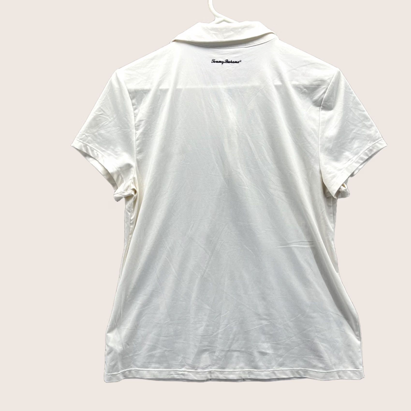 Tommy Bahama VINTAGE Tommy Bahama Golf Polo Shirt Womens L White Stretch 1/4 Zip Top Size L / US 10 / IT 46 - 1 Thumbnail