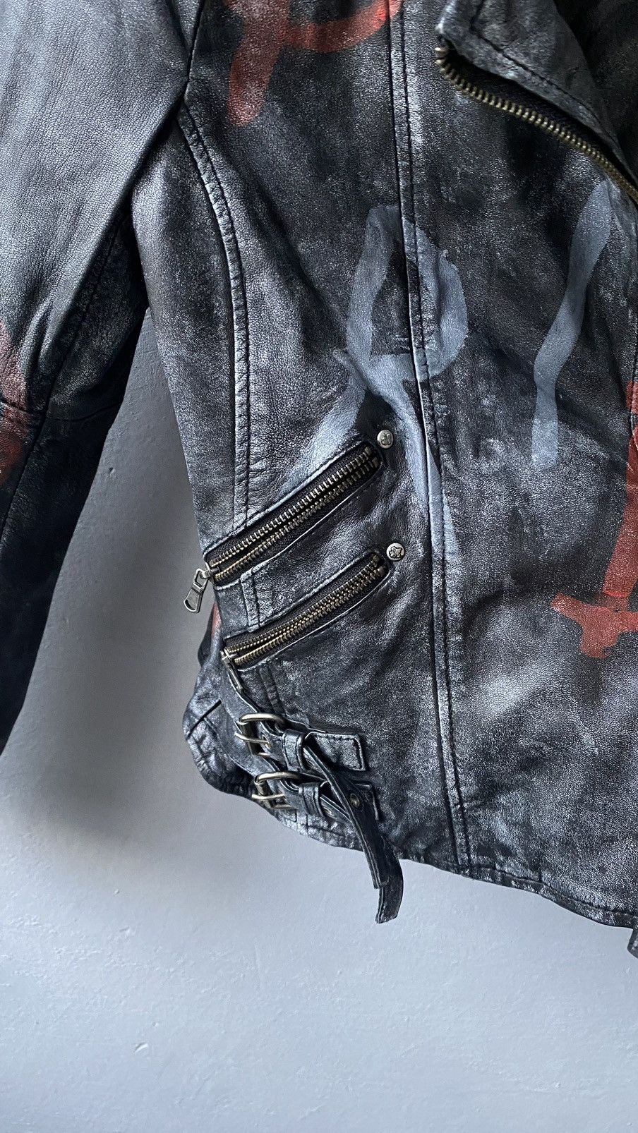 Other Blue Monkey Woman’s leather biker jacket size S Size S / US 4 / IT 40 - 5 Thumbnail