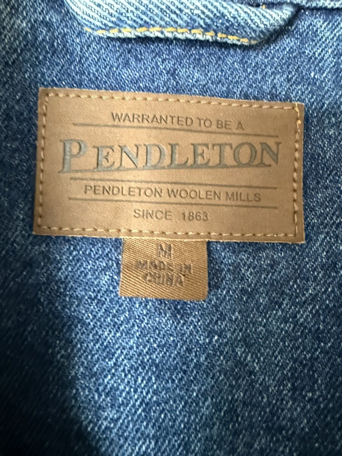 Pendleton Vintage Pendleton Denim Wool Sleeveless Jacket Size US M / EU 48-50 / 2 - 6 Thumbnail