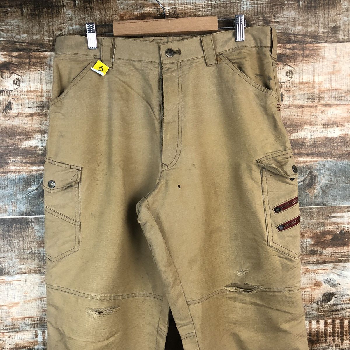 Japanese Brand DL Jawin Brown Cargo Multipocket Pants #C693 Size US 32 / EU 48 - 4 Thumbnail