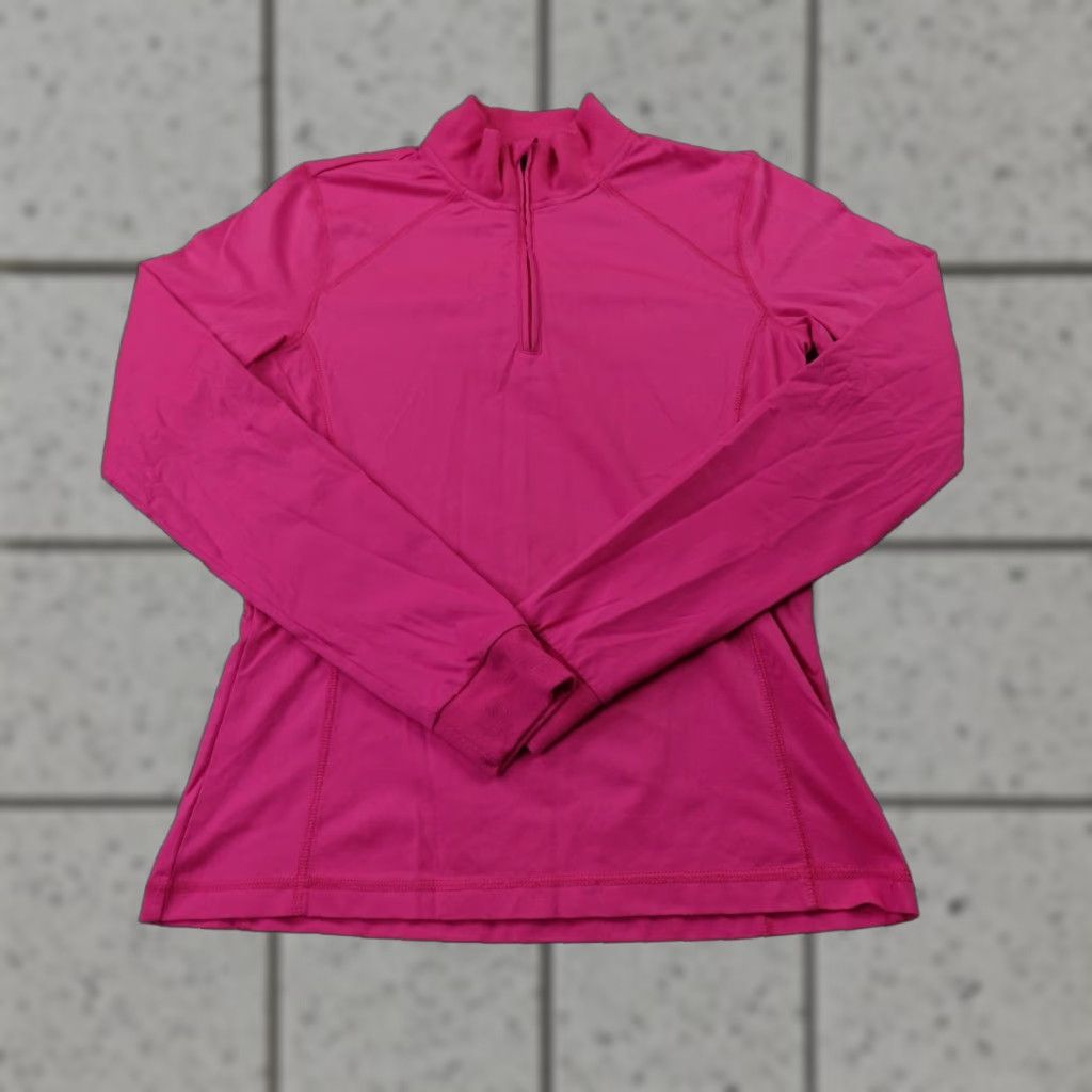Vintage Zero Restriction Pullover Womens S Pink Performance 1/4 Zip Golf Top Stretch Size S / US 4 / IT 40 - 1 Thumbnail