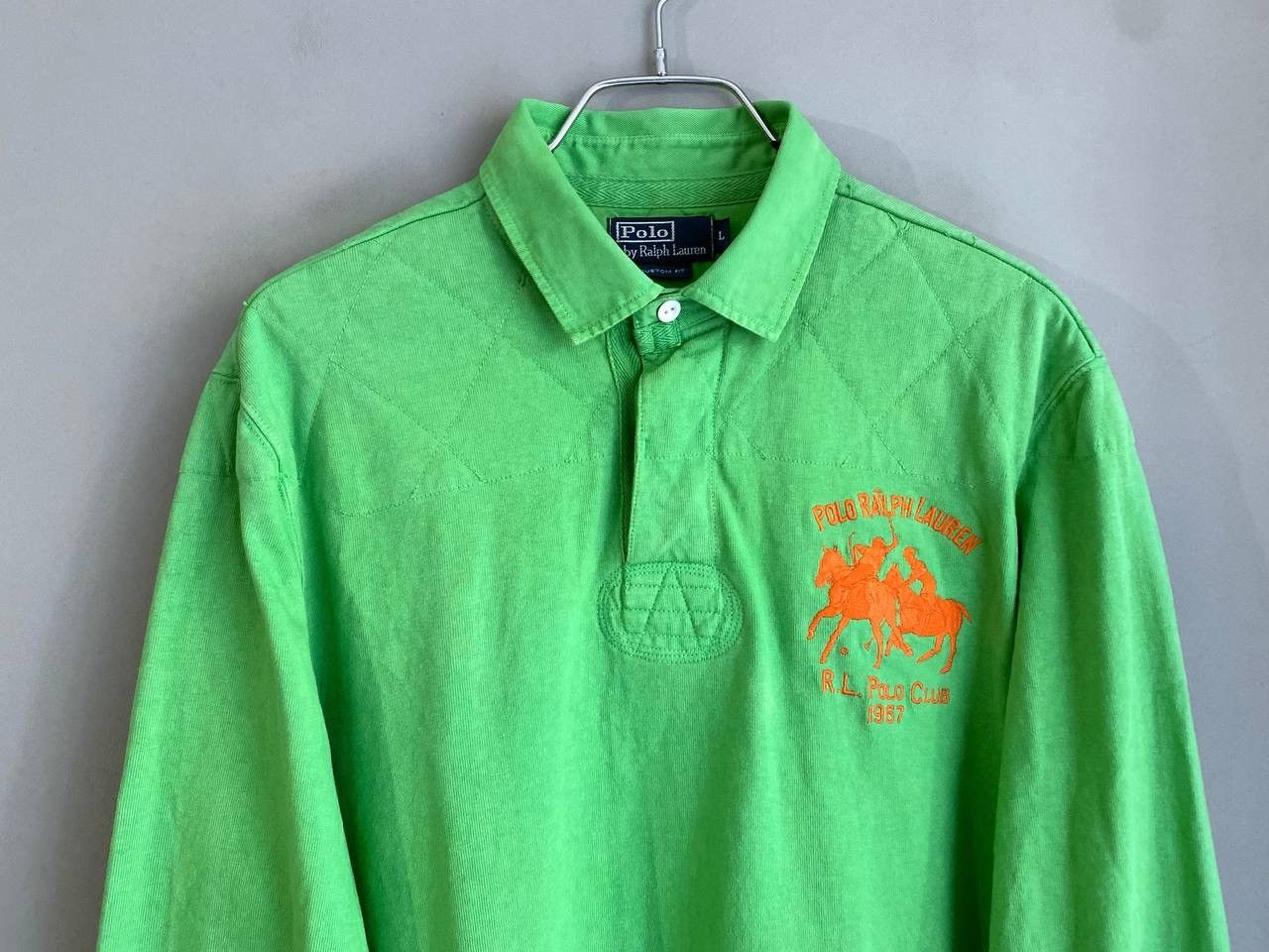 Polo Ralph Lauren × Vintage Vintage Polo Ralph Lauren Big Logo Y2K Rugby Shirt, Size L Size US L / EU 52-54 / 3 - 3 Thumbnail