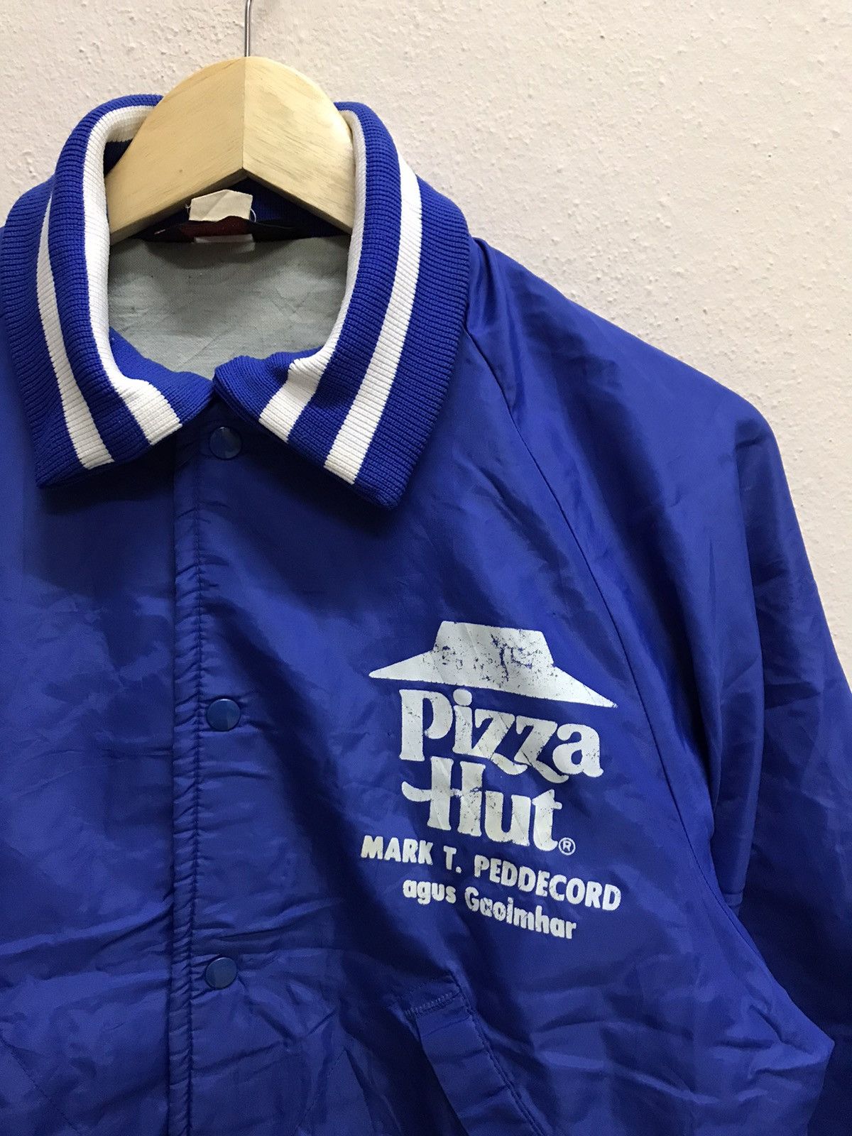 Dunbrooke Vintage Pla Jac Dunbrooke PIzza Hut Bomber Jacket Snap buton Size US S / EU 44-46 / 1 - 5 Thumbnail
