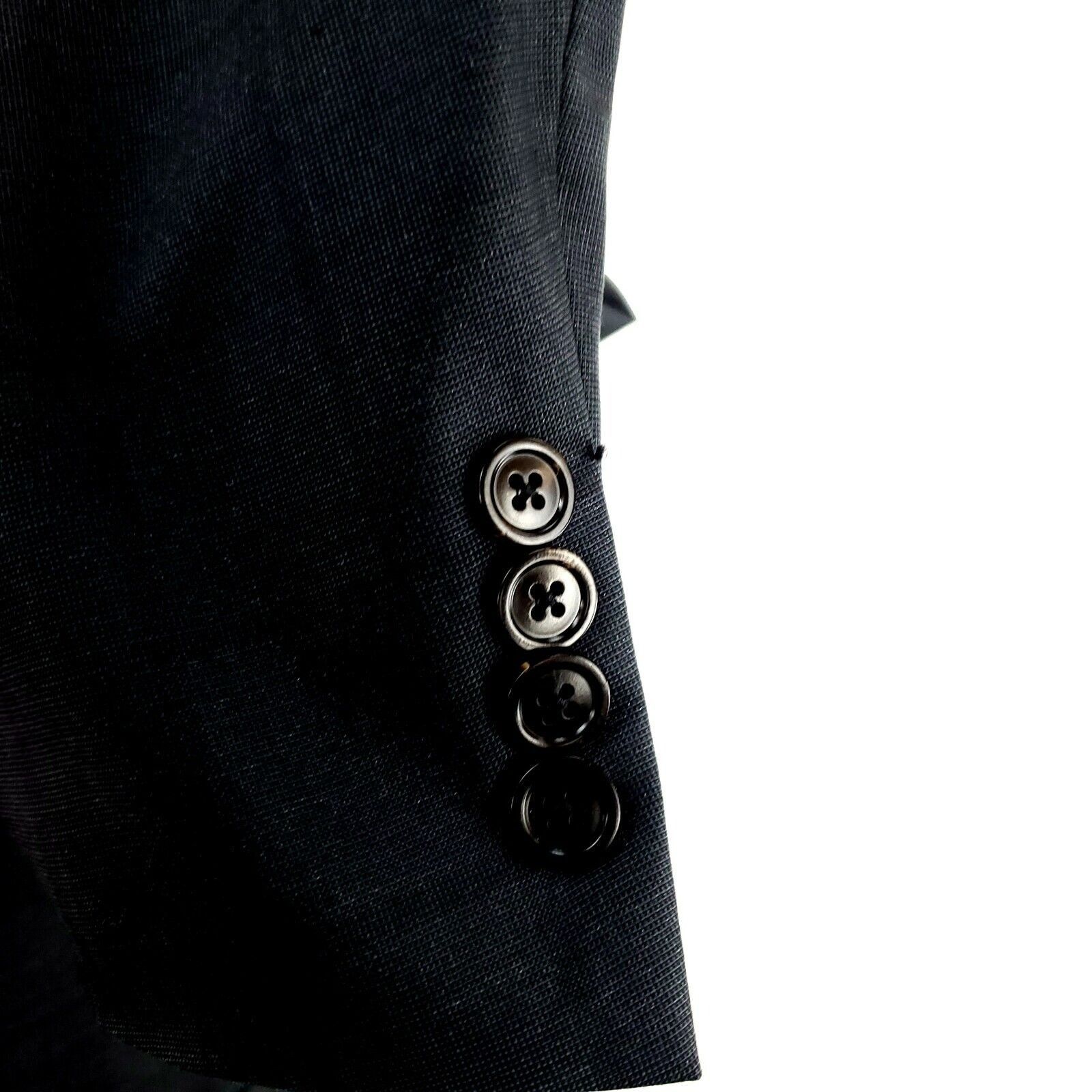 Ermenegildo Zegna Ermenegildo Zegna Trofeo 600 40R 2 Button Microcheck Gray Wo Size 40R - 4 Thumbnail