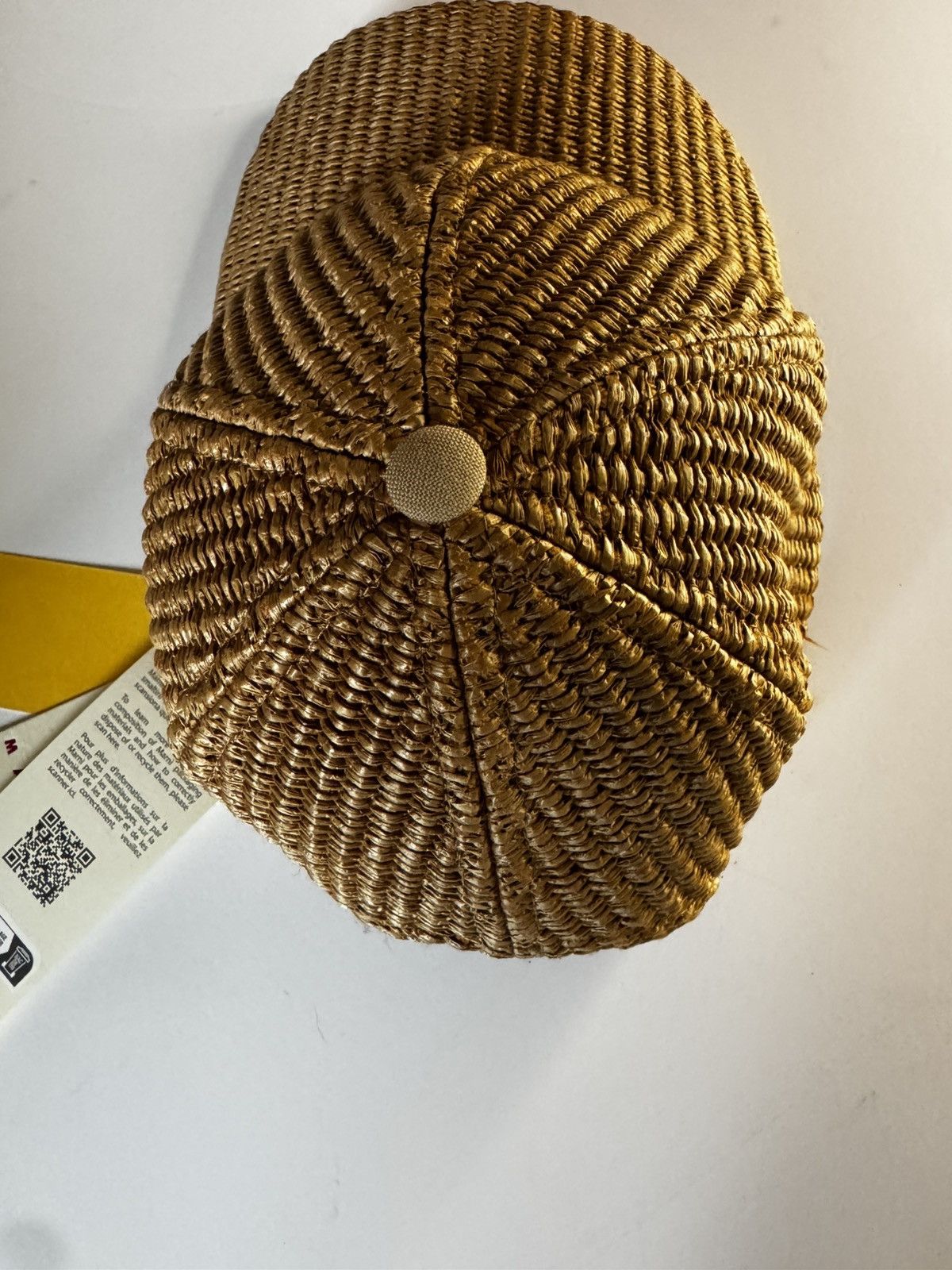 Marni MARNI raffia hat cap caramel logo NWT size M Size ONE SIZE - 3 Thumbnail