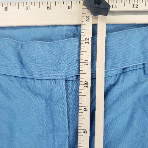 Van Heusen Van Heusen Women's Blue Cotton Bermuda Shorts Adult 14 Size 36" / US 14 / IT 50 - 5 Thumbnail