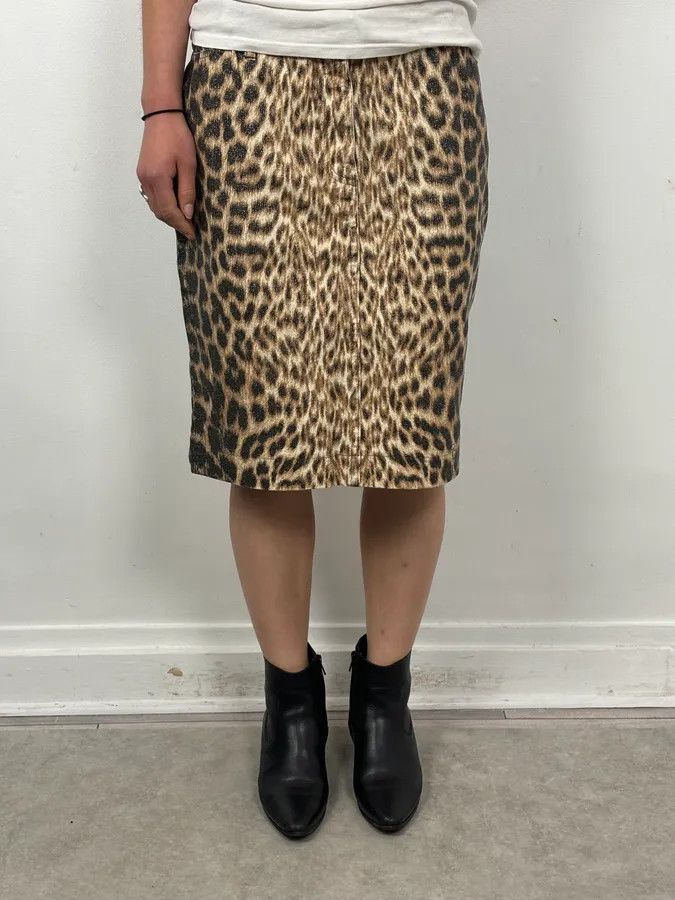 Roberto Cavalli 2000s Roberto Cavalli Leopard Skirt Size 29" - 1 Thumbnail