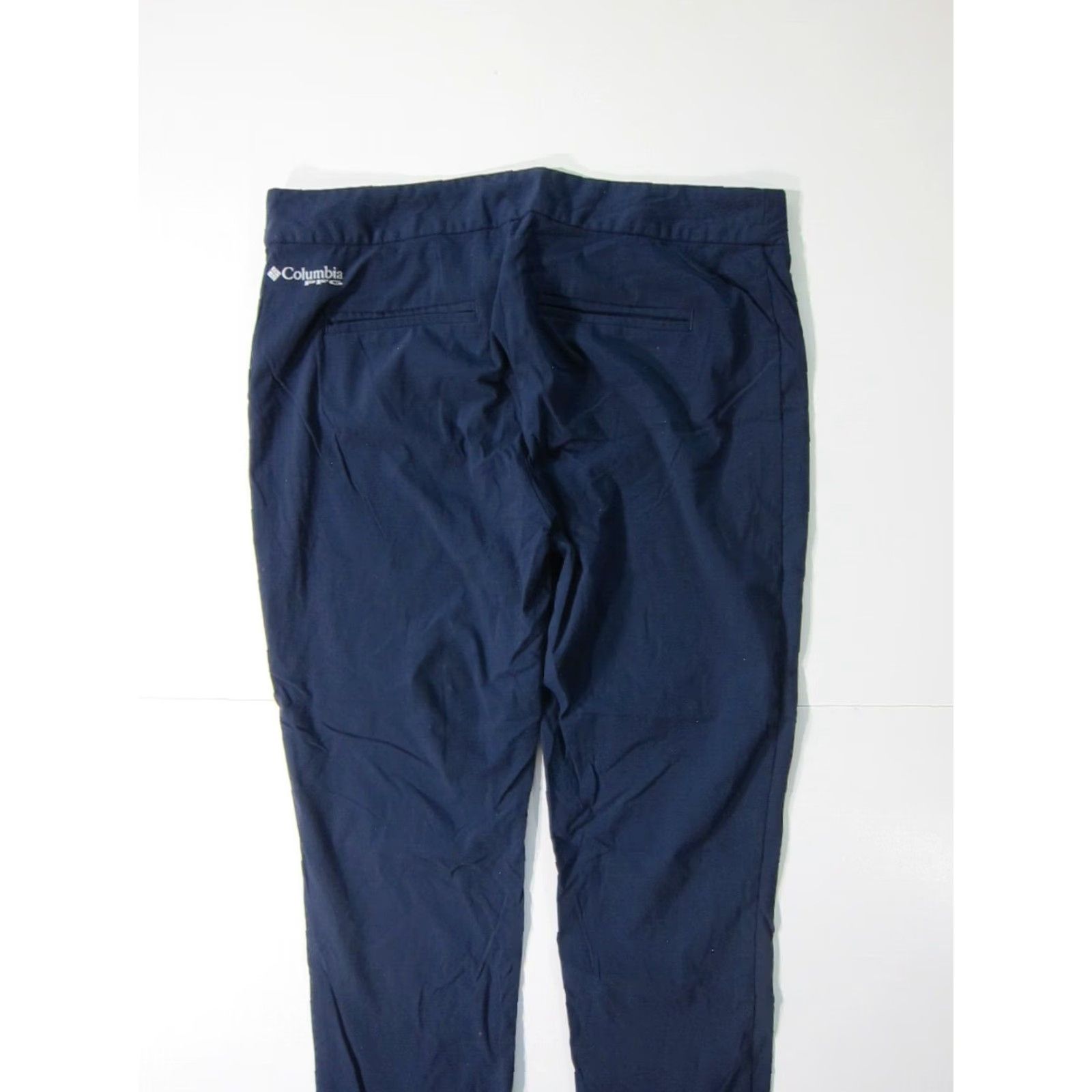 Vintage Columbia Navy Blue Stretch Lightweight Pocket Travel Active Slim Pant Women 6/38 Size 28" / US 6 / IT 42 - 6 Thumbnail