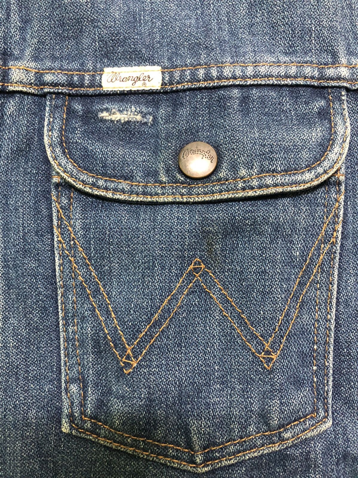 Wrangler Vintage 80s Wrangler 124MJ Denim Jacket Size US L / EU 52-54 / 3 - 8 Thumbnail