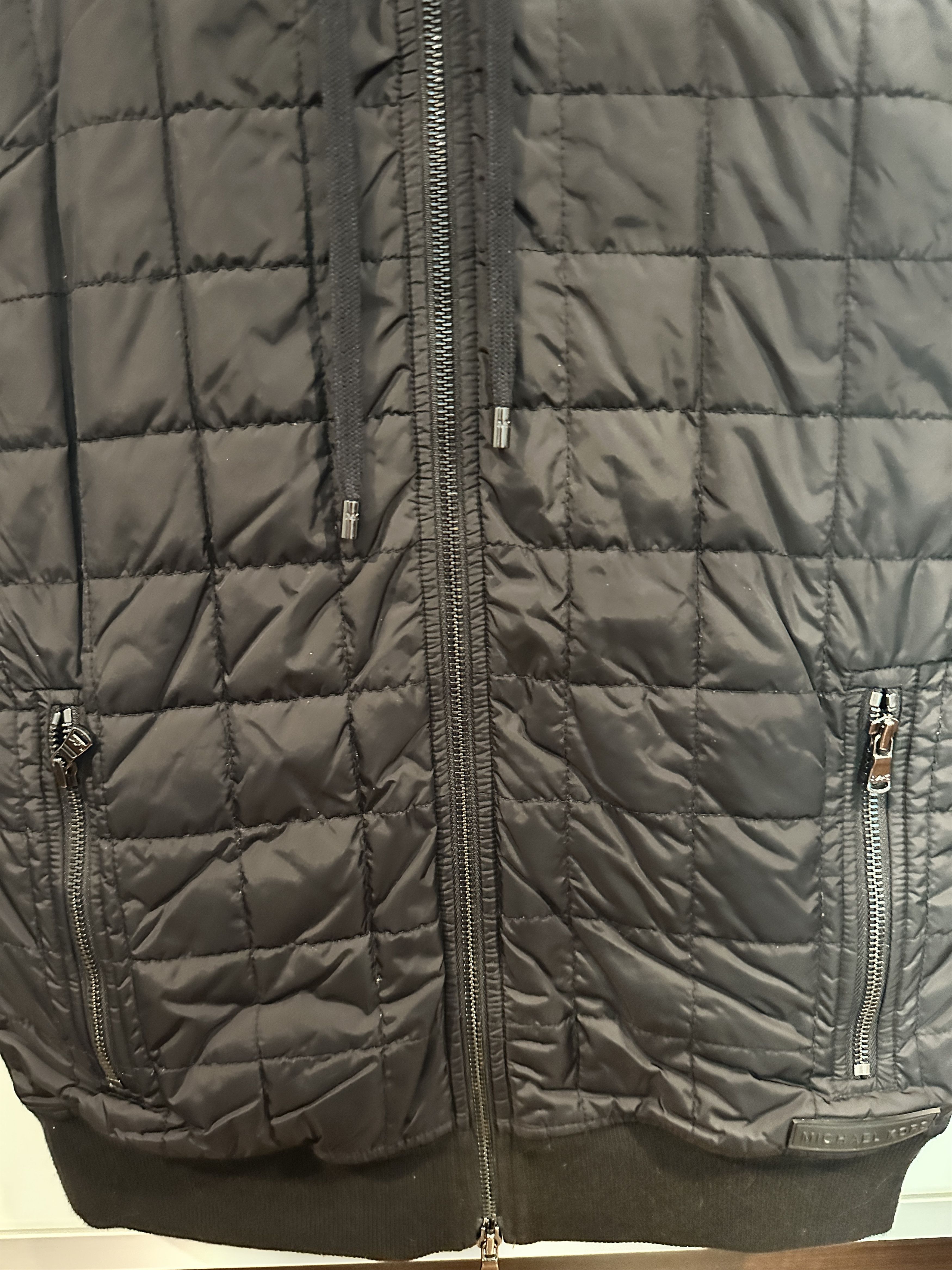 Michael Kors Men’s Black Quilted Hooded Vest Size US S / EU 44-46 / 1 - 2 Thumbnail