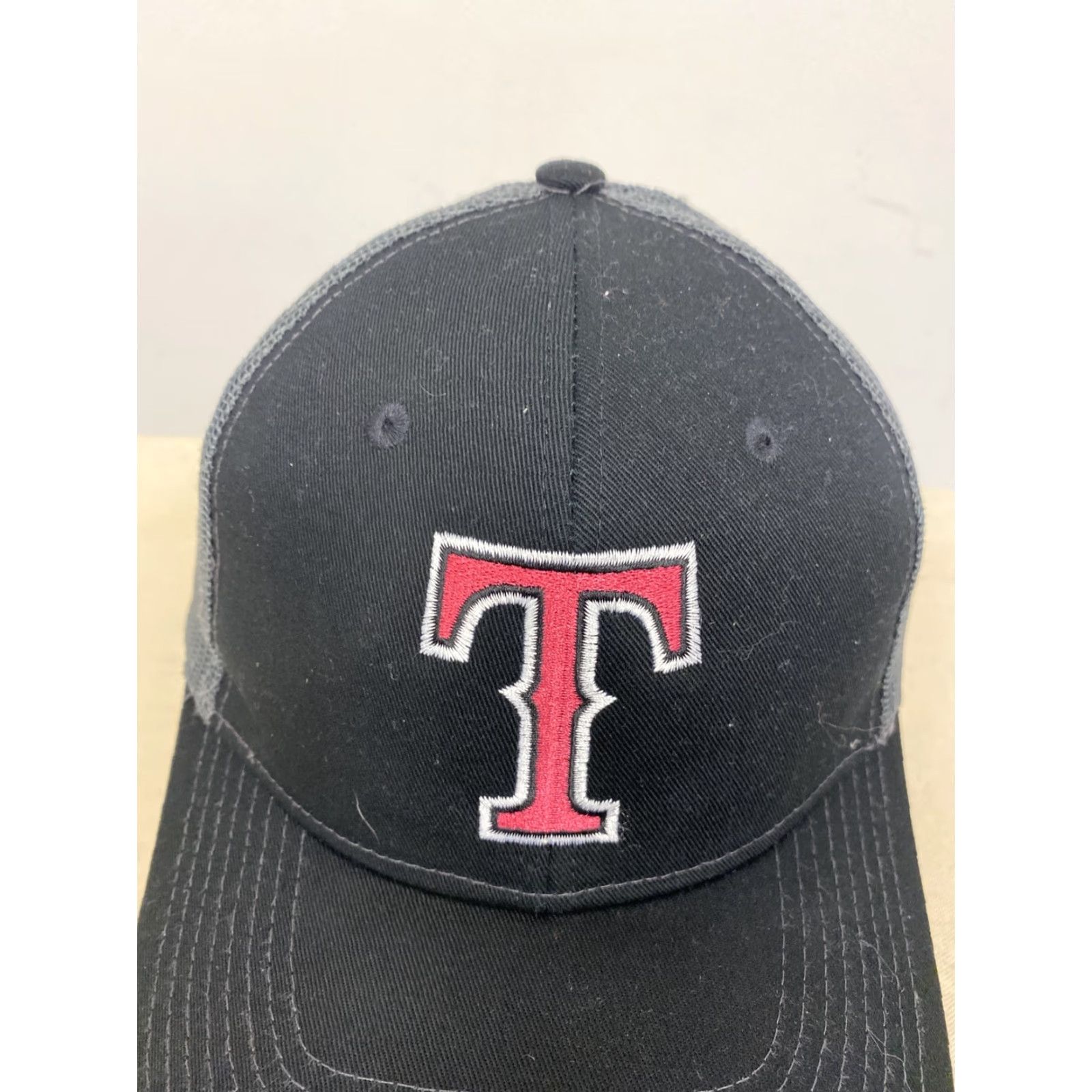 Port Authority Port Authority Texas Rangers Ball Cap Hat Black Pink Adjustable Men Baseball Cap Size ONE SIZE - 2 Thumbnail