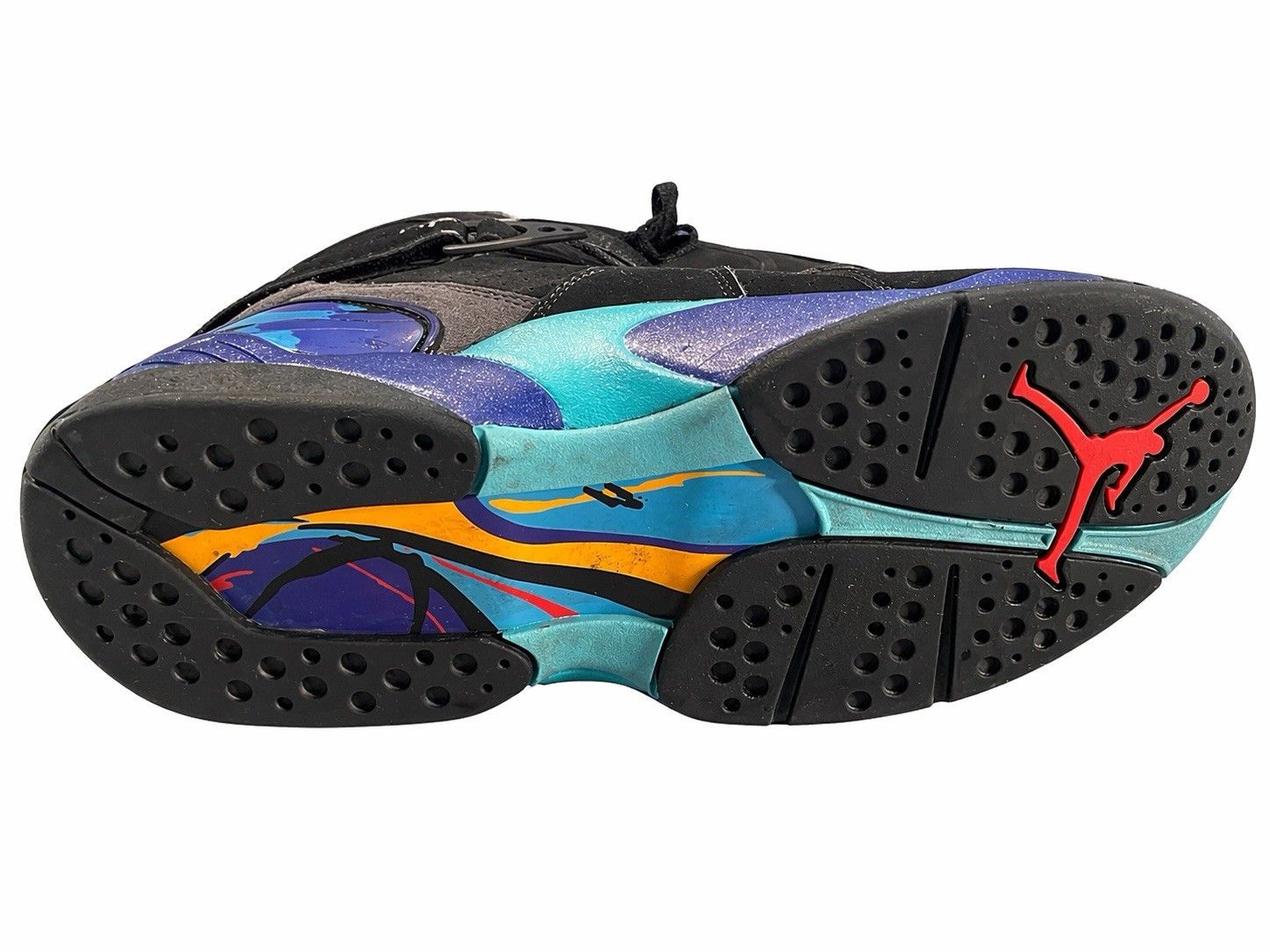 Jordan Brand Air Jordan 8 Aqua 2015 Black Purple SZ 9 Size US 9 / EU 42 - 5 Thumbnail