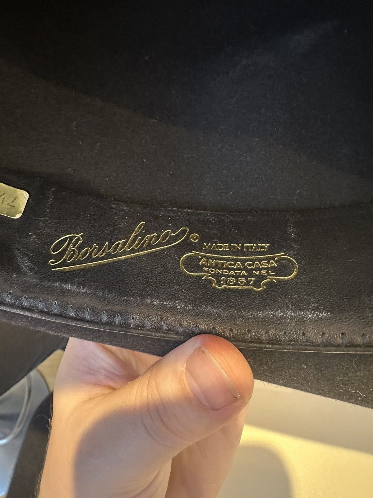 Borsalino Vintage Borsalino Fedora Felt Fur hat Size ONE SIZE - 9 Thumbnail