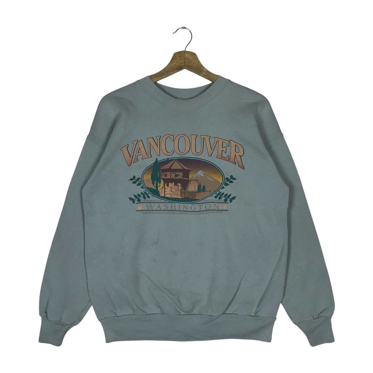 Hanes Vintage Hanes Vancouver Washington Pullover Jumper Size US M / EU 48-50 / 2 - 1 Thumbnail