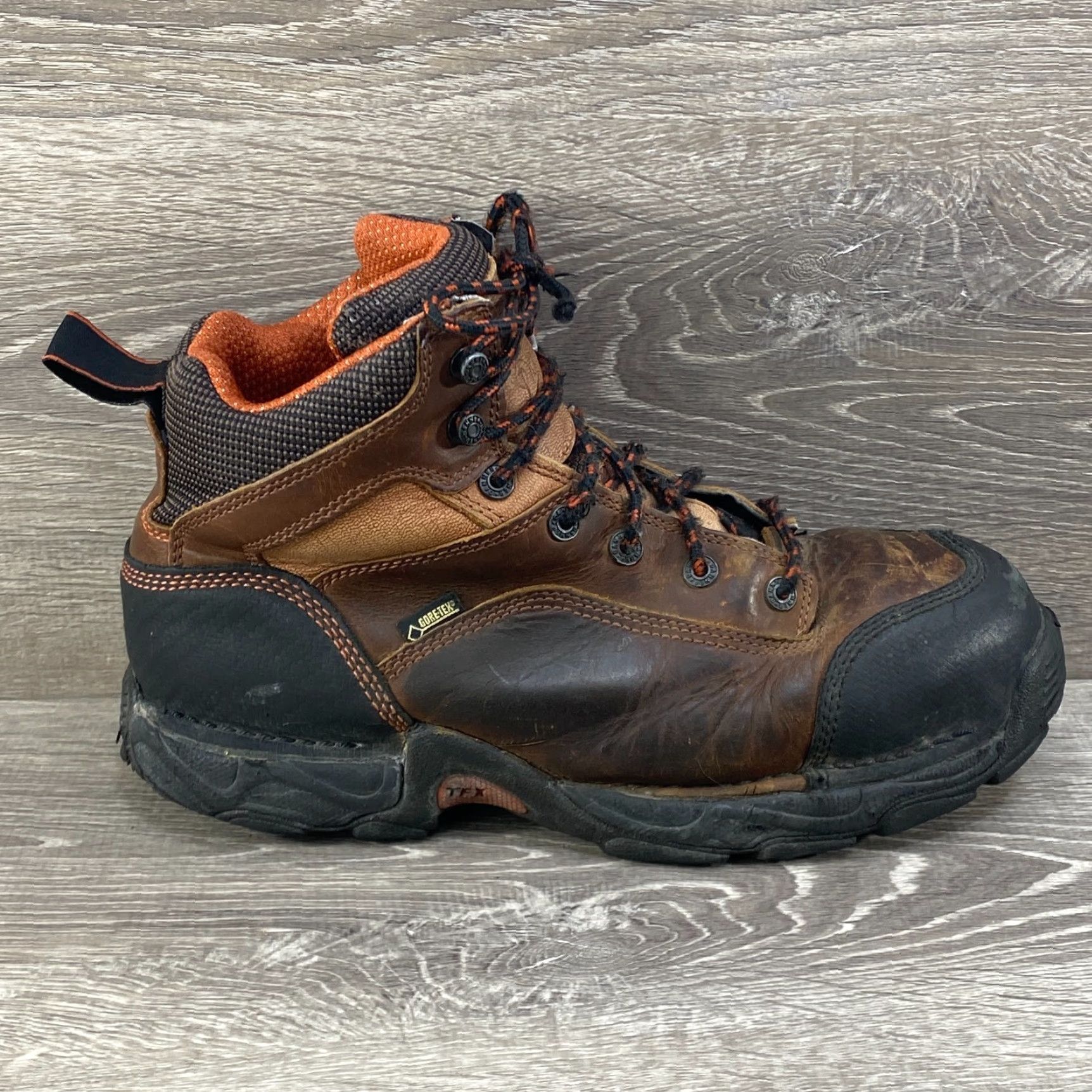 Danner Danner Corvallis 5" Mens 10 Brown Leather Hiking Safe​ty Toe Gore‑Tex Work Boots - ATHLETE? Size US 10 / EU 43 - 2 Thumbnail
