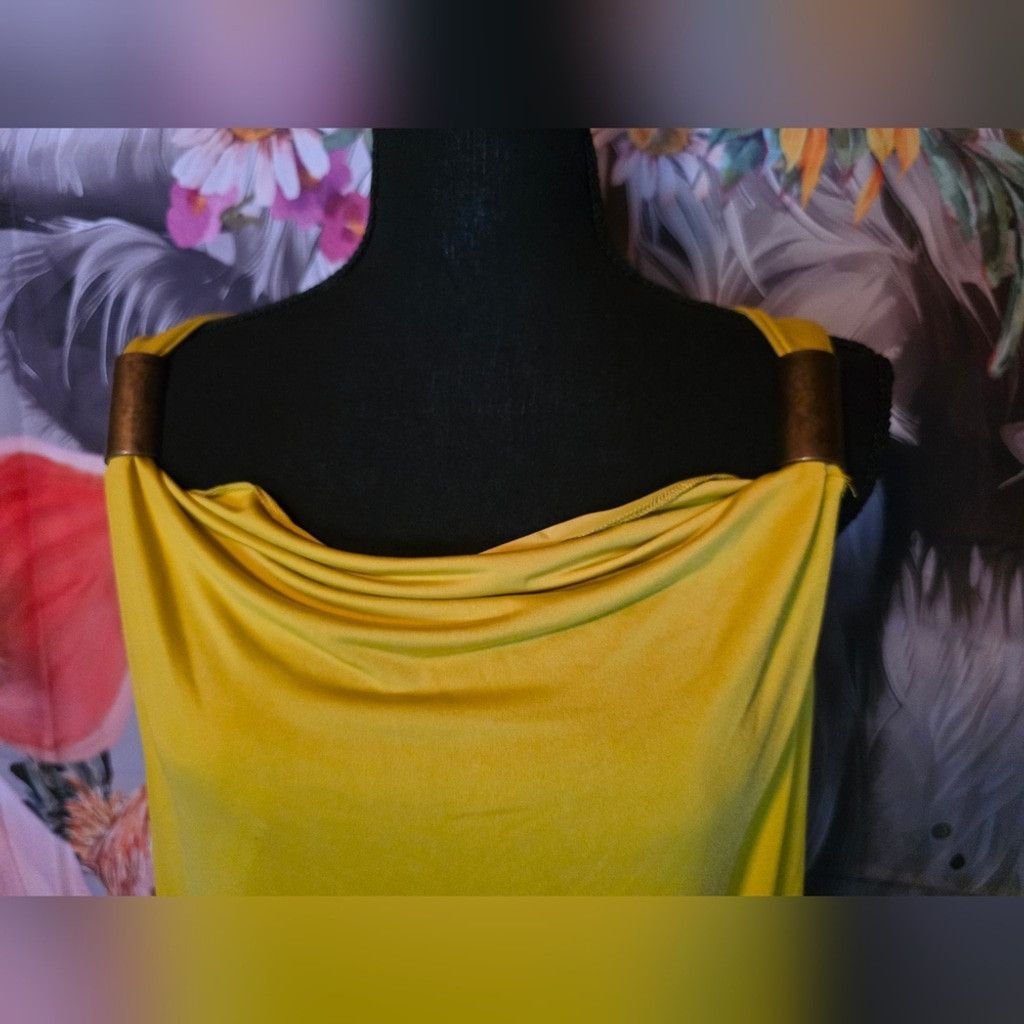 Worthington Y2k Original Vintage Worthington Sunny Yellow Blouse Size L / US 10 / IT 46 - 3 Thumbnail