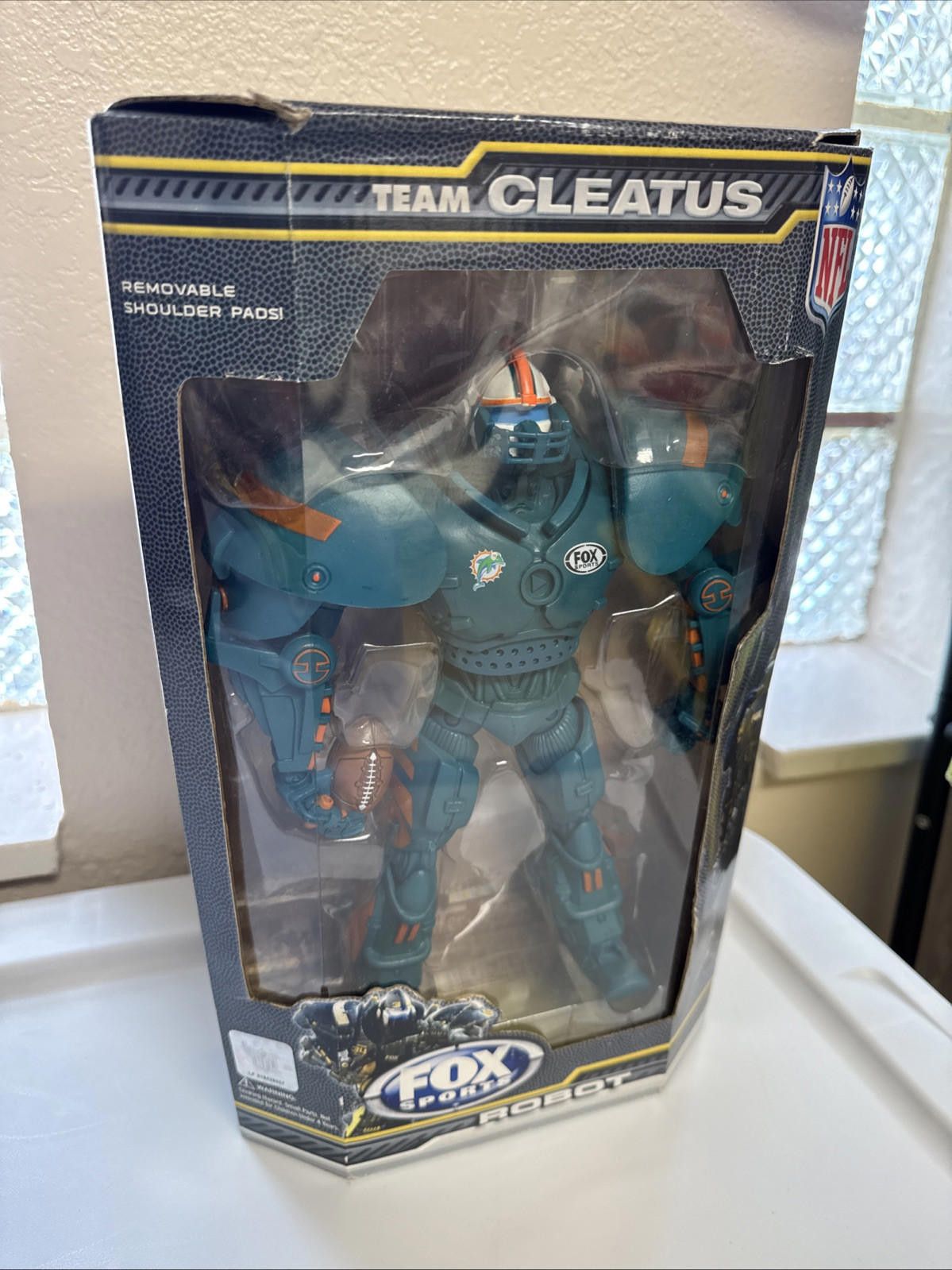 NFL Cleatus V2.0Fox Sports 10" Miami Dolphins Action Heads Robot Size ONE SIZE - 3 Thumbnail