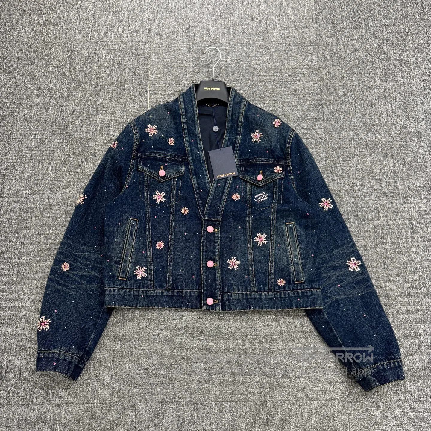 Louis Vuitton Louis Vuitton Nigo Cherry Blossom Water Diamond denim jack Size US M / EU 48-50 / 2 - 1 Thumbnail