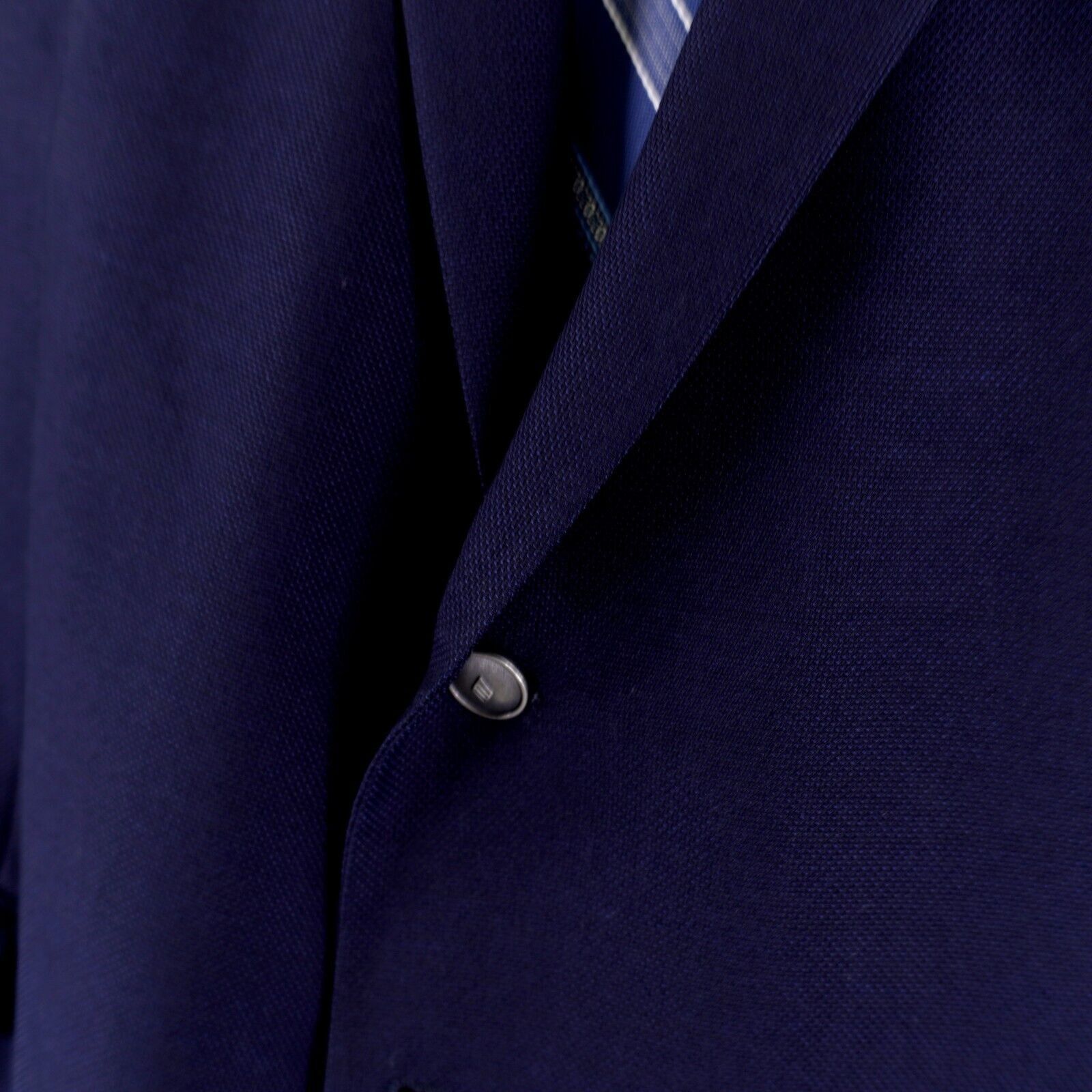 Joseph Abboud Joseph Abboud Reda Super 110s Textured Wool Blue 2 Silver Bu Size 50R - 5 Thumbnail