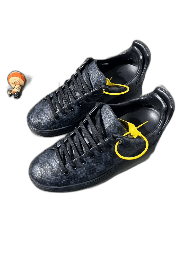 Louis Vuitton Lv Louis Vuitton Black Blue Sneakers 39 Size US 6.5 / EU 39-40 - 1 Thumbnail