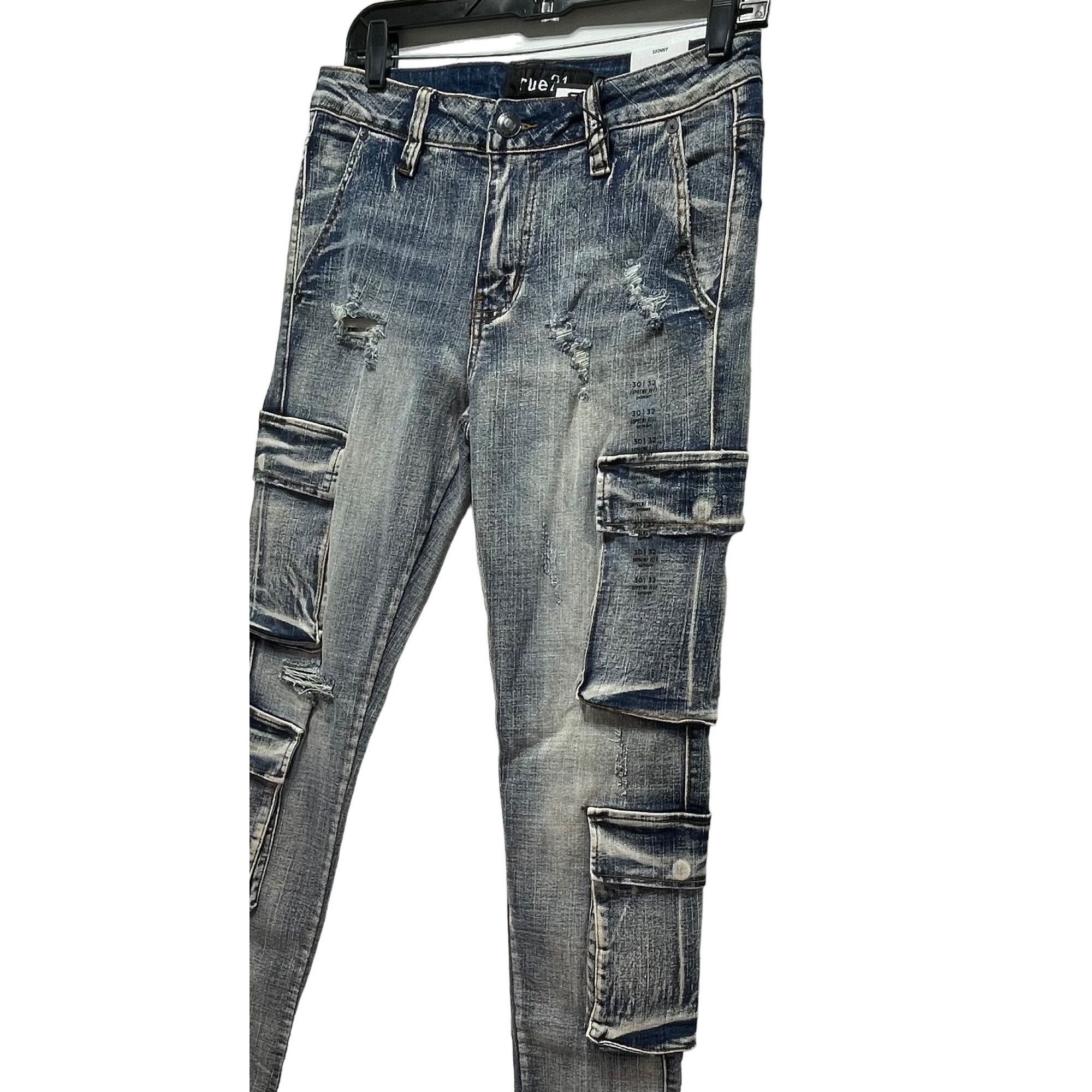 rue21 Rue 21 - Men's Supreme Flex Skinny Jeans Distressed - Light Size US 30 / EU 46 - 14 Thumbnail