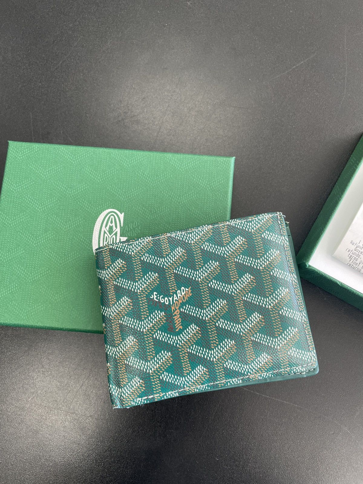 image of Goyard Saint-Florentin Wallet Green, Men's