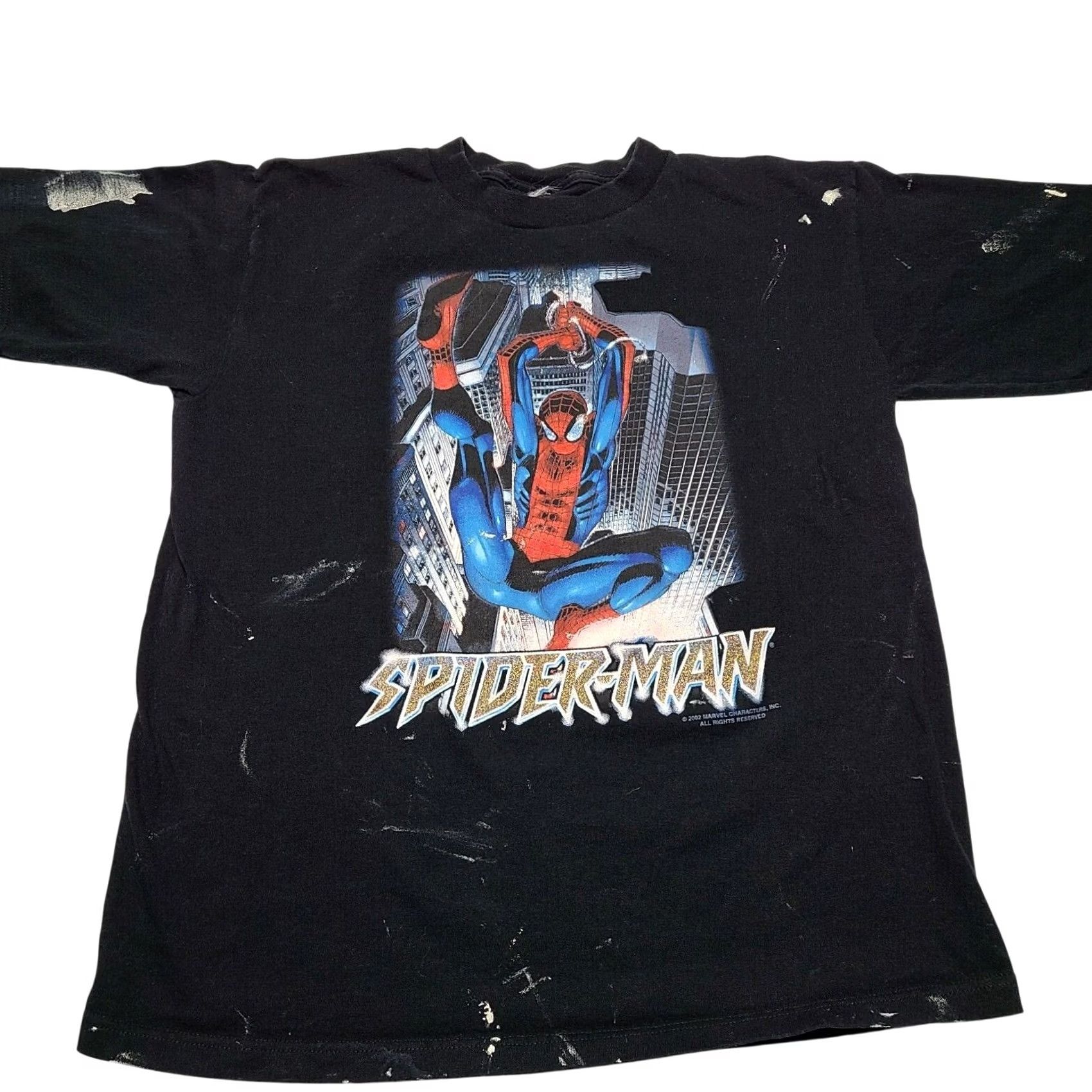 Vintage VINTAGE Spider-Man Marvel T-Shirt Mens Size Small X-Men Mad Engine Crew Neck Short Sleeve Black 2002 90s Comics Movie MenS Size US S / EU 44-46 / 1 - 2 Thumbnail