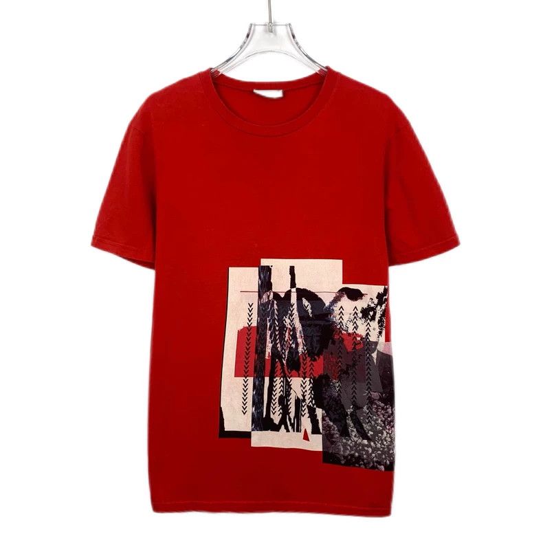 Dior Dior Red pattern printed cotton round-neck short-sleeved T- Size US XS / EU 42 / 0 - 1 Thumbnail